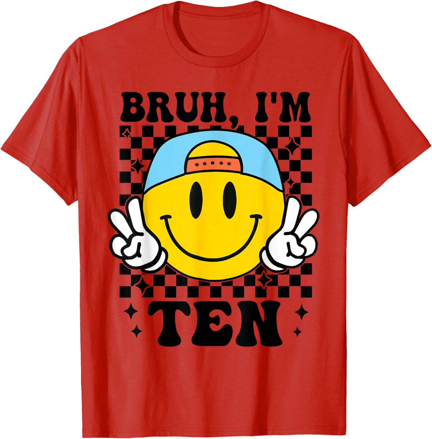 Groovy 10th Birthday T-Shirt for Boys Girls Fun Trendy Design - 9