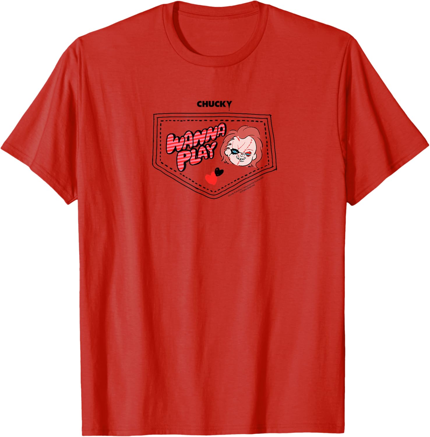 Chucky Wanna Play Faux Pocket T-Shirt for Trendy Kids' Fashion - 27
