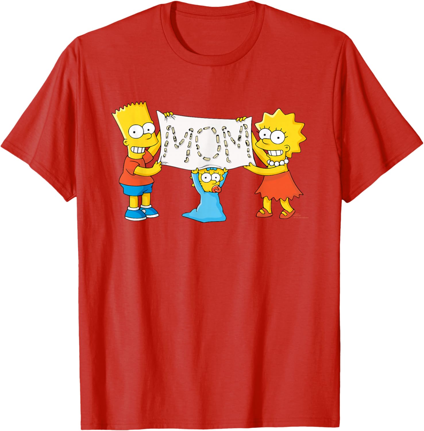 The Simpsons Macaroni Art T-Shirt Perfect Mother's Day Birthday Gift - 1