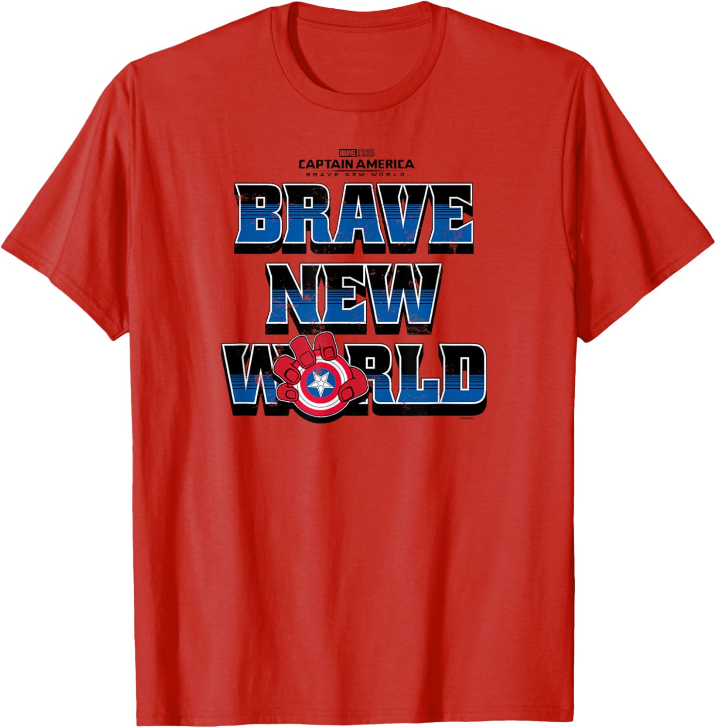 Captain America Brave New World Logo T-Shirt for Fans and Collectors - 5