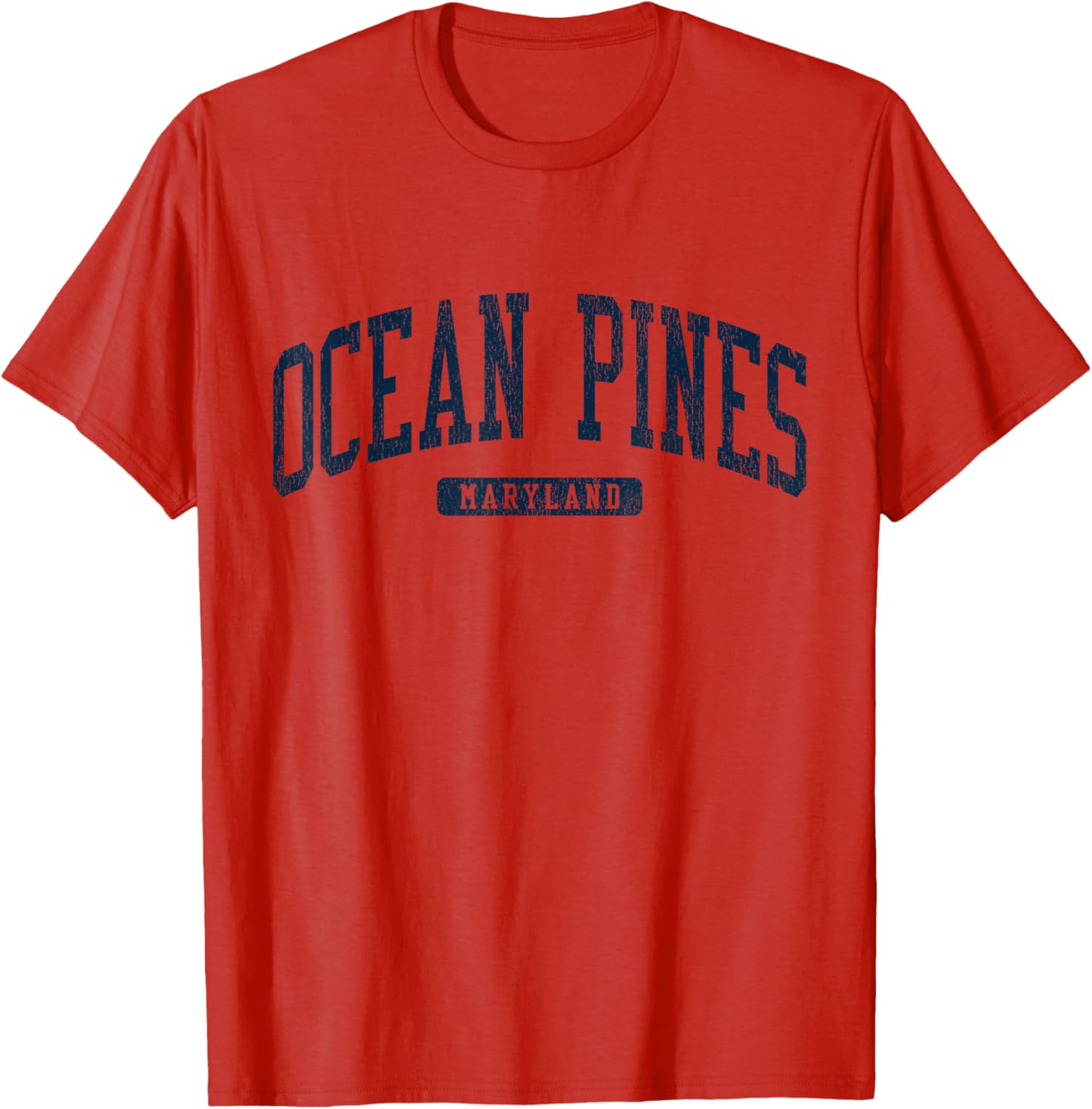 Ocean Pines Maryland College Style Blue T-Shirt for Casual Wear - 9