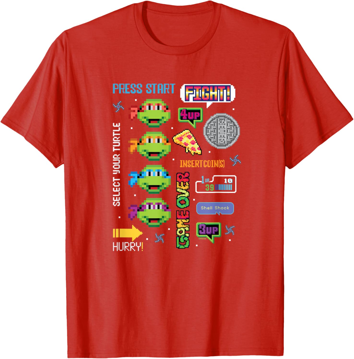 Teenage Mutant Ninja Turtles Icon Cluster T-Shirt for Cool Teens - 13