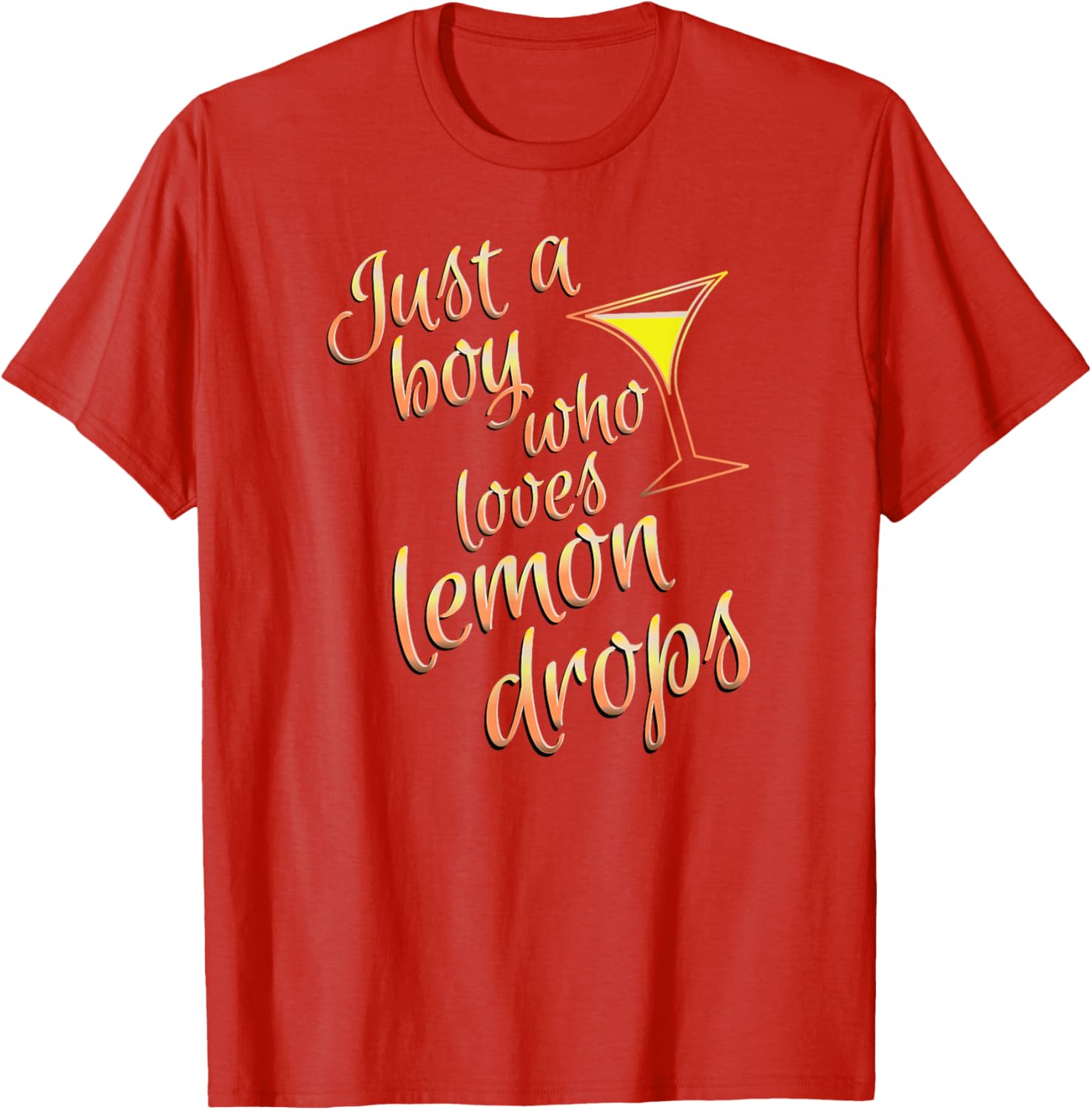 Lemon Drop Martini Boys T-Shirt for Fans of Fun Cocktails - 17