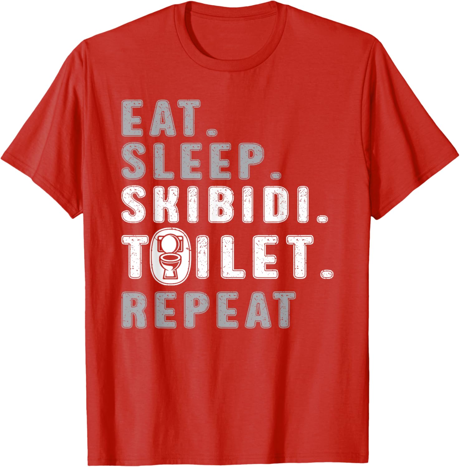 Funny Eat Sleep Skibidi Toilet Meme T-Shirt for Rizz Lovers - 5