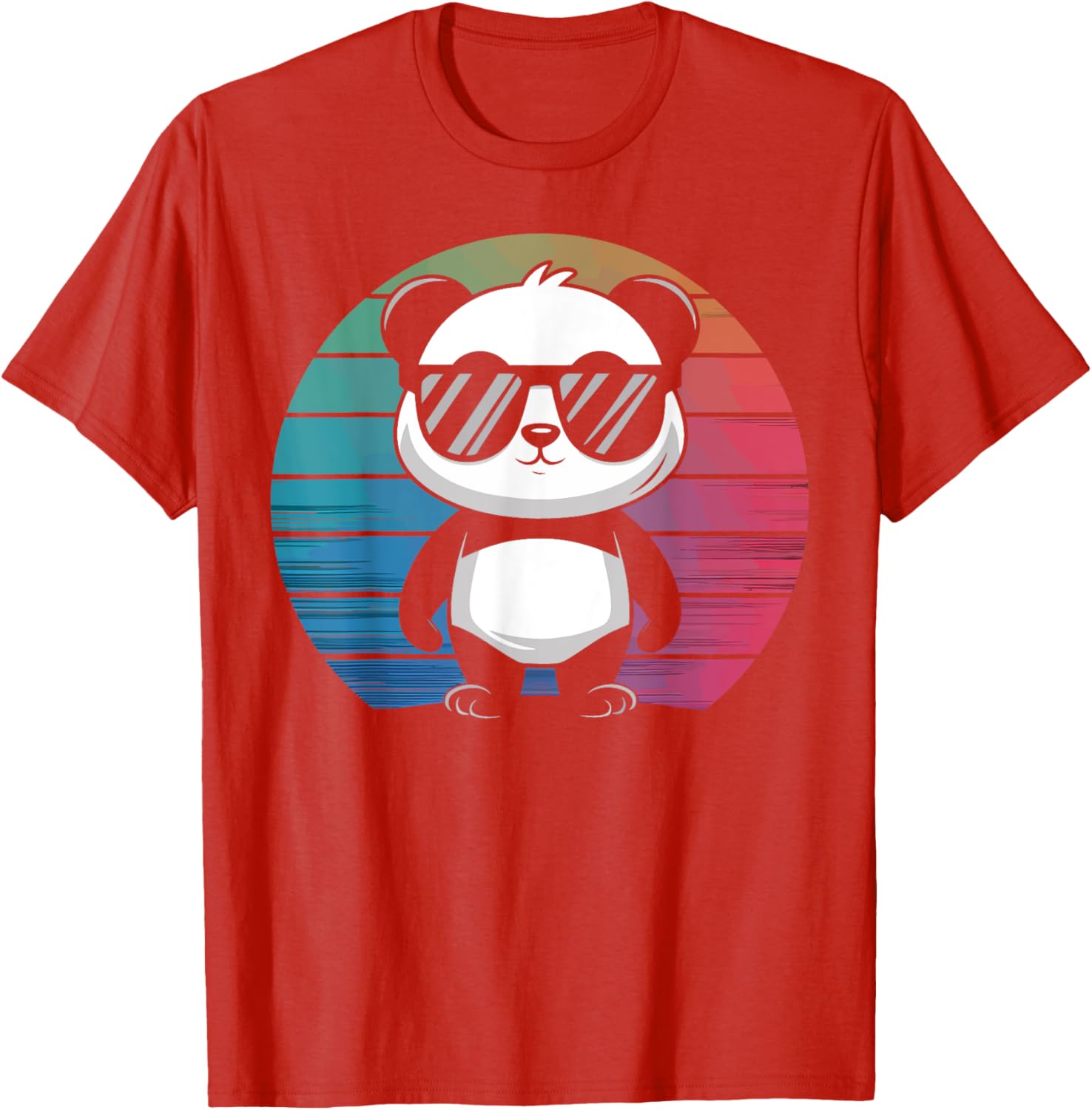 Retro Panda T-Shirt with Sunglasses for Chill Vibes and Fun Style - 21