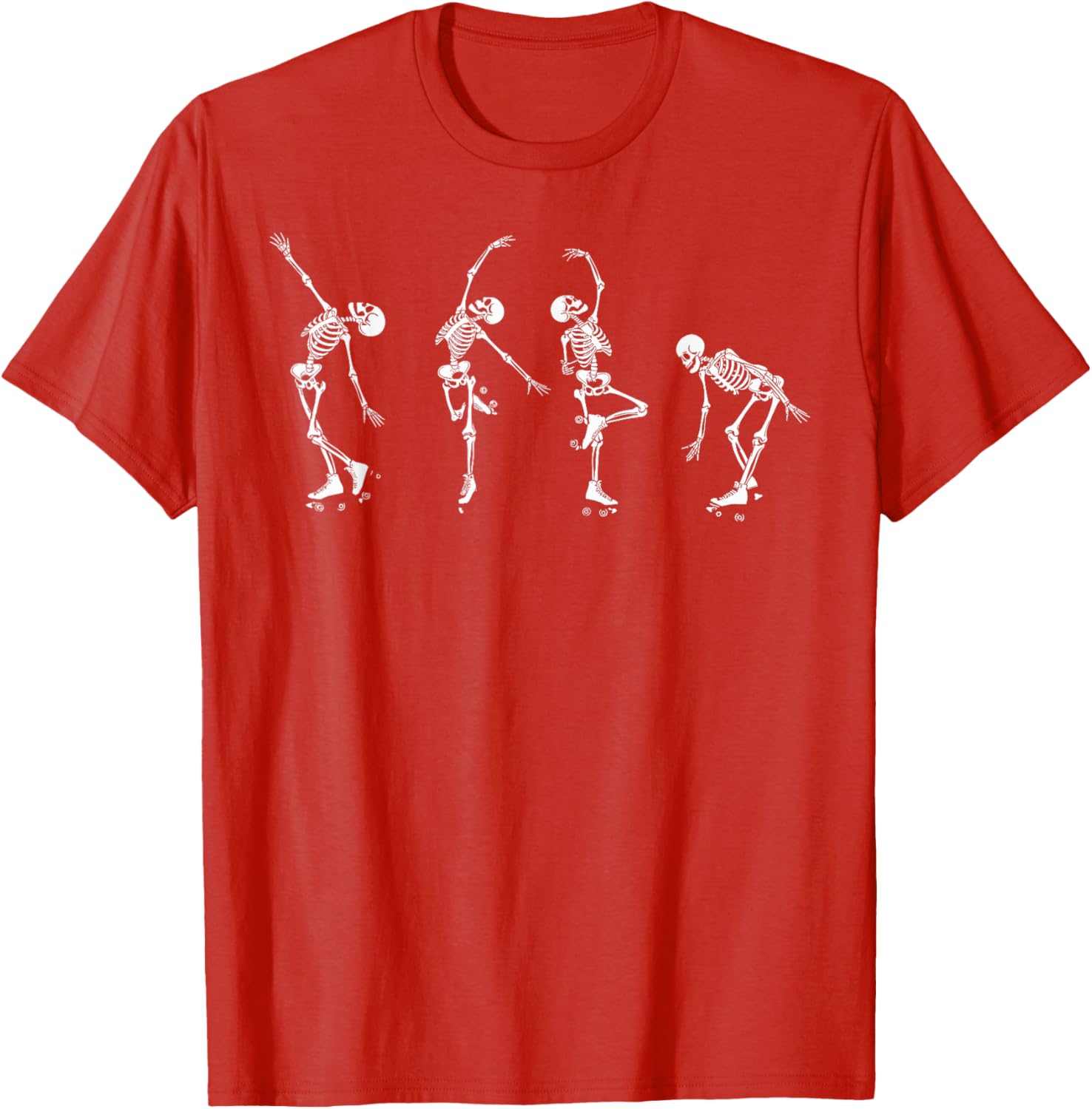 Skeletons Dancing on Roller Skates T-Shirt for Roller Derby Fans - 10