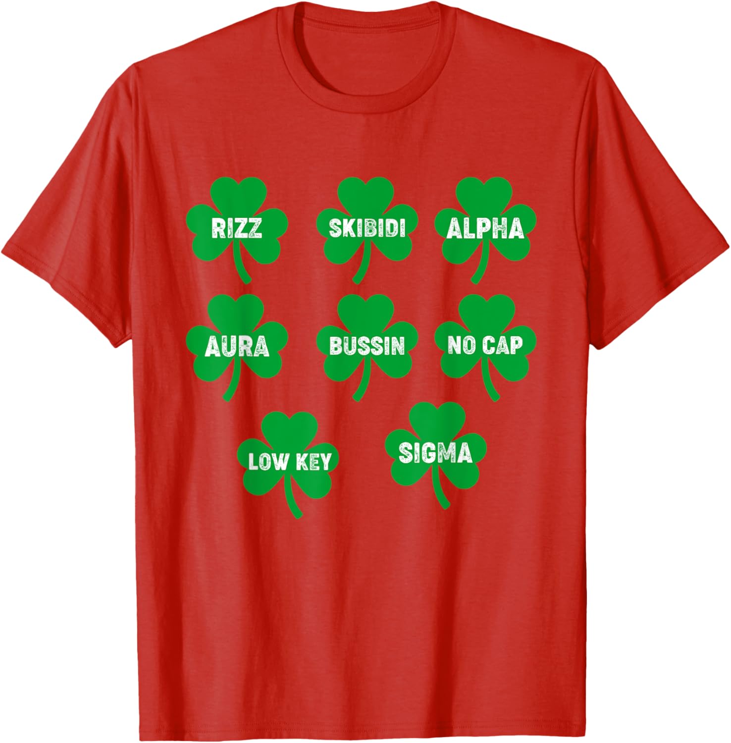 Funny Skibidi St. Patrick's Day Clover T-Shirt for Festive Celebration - 6