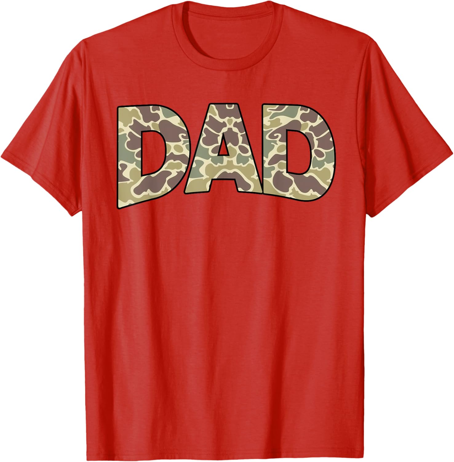 Retro Camo Dad T-Shirt for Father's Day - Cool Old School Style - 10