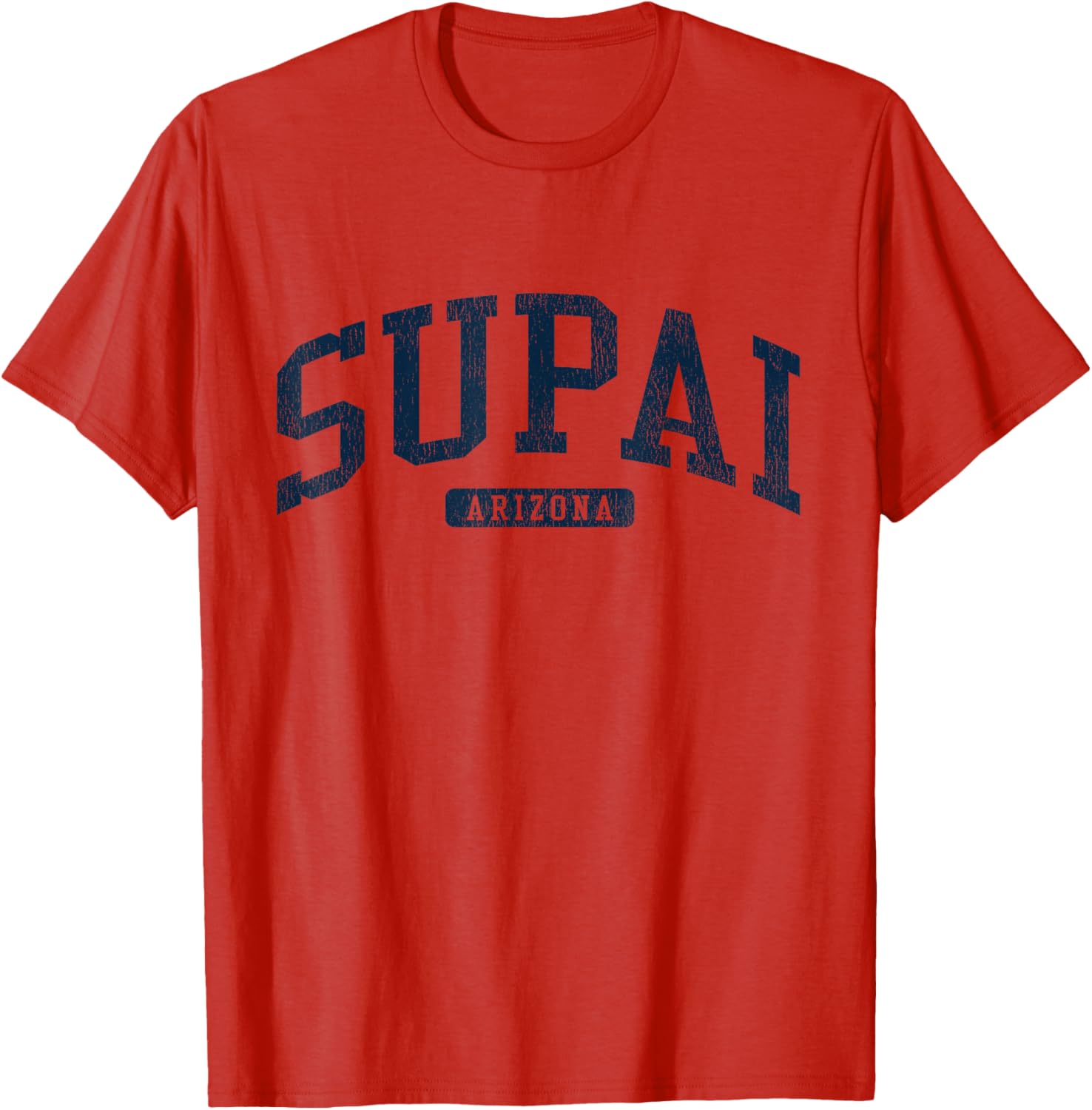 Supai Arizona College University Style Blue T-Shirt for a Casual Look - 12