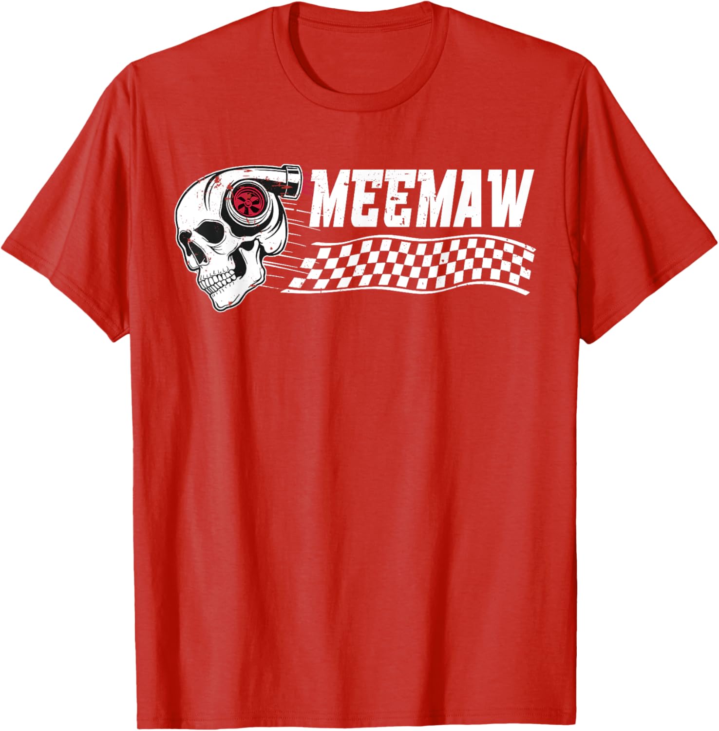 Race Car Birthday Party Meemaw Pit Crew T-Shirt for Family Fun - 1