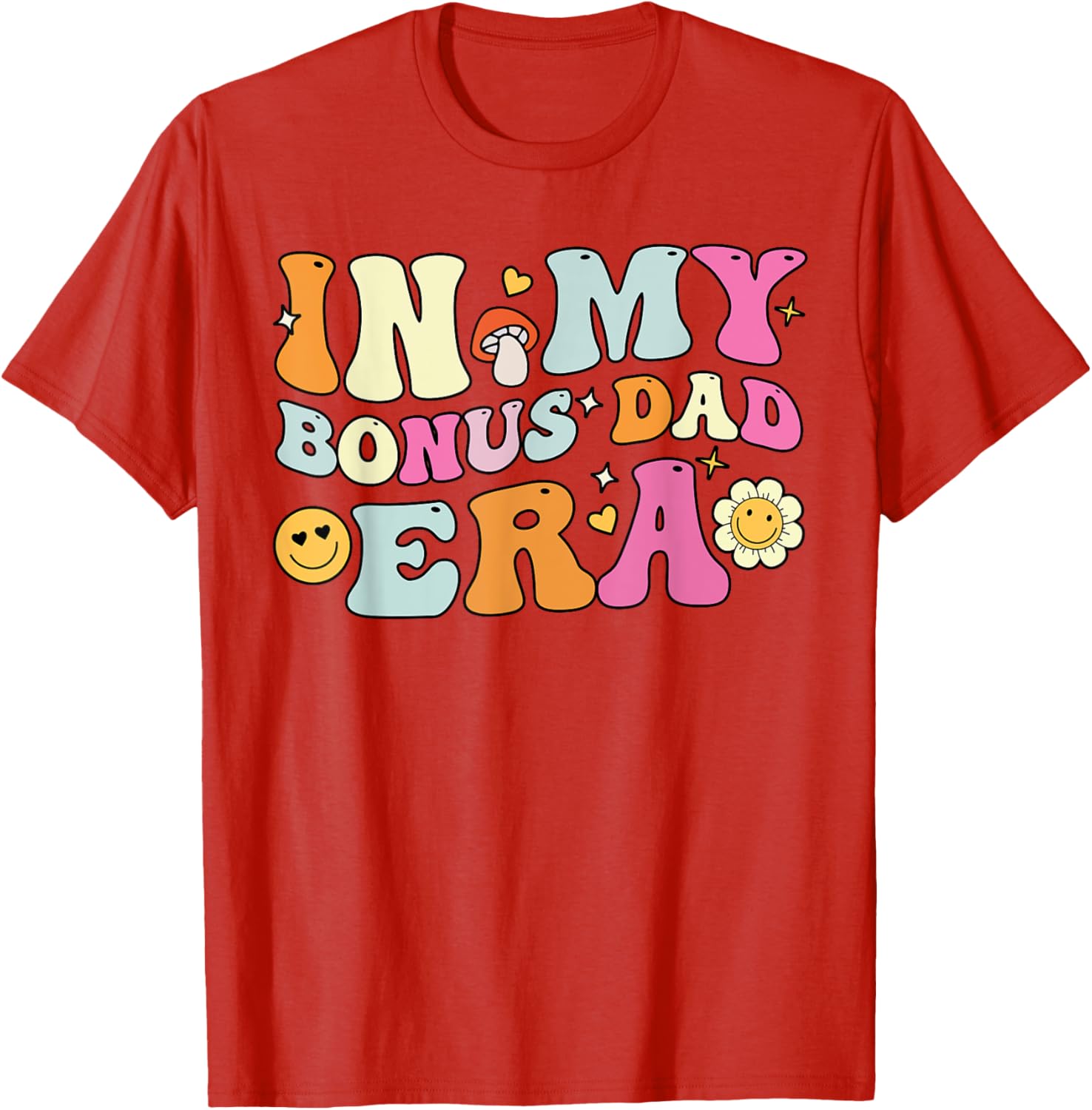 Groovy Bonus Dad T-Shirt for Father's Day Gift, Fun Stepdad Apparel - 14