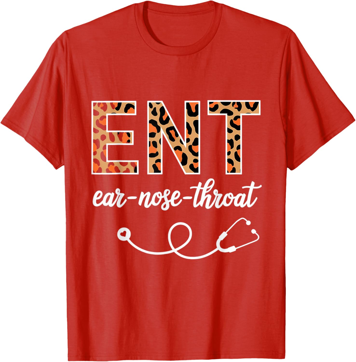 Leopard Print ENT T-Shirt for Otolaryngologists and Ear Nose Throat Lovers - 6