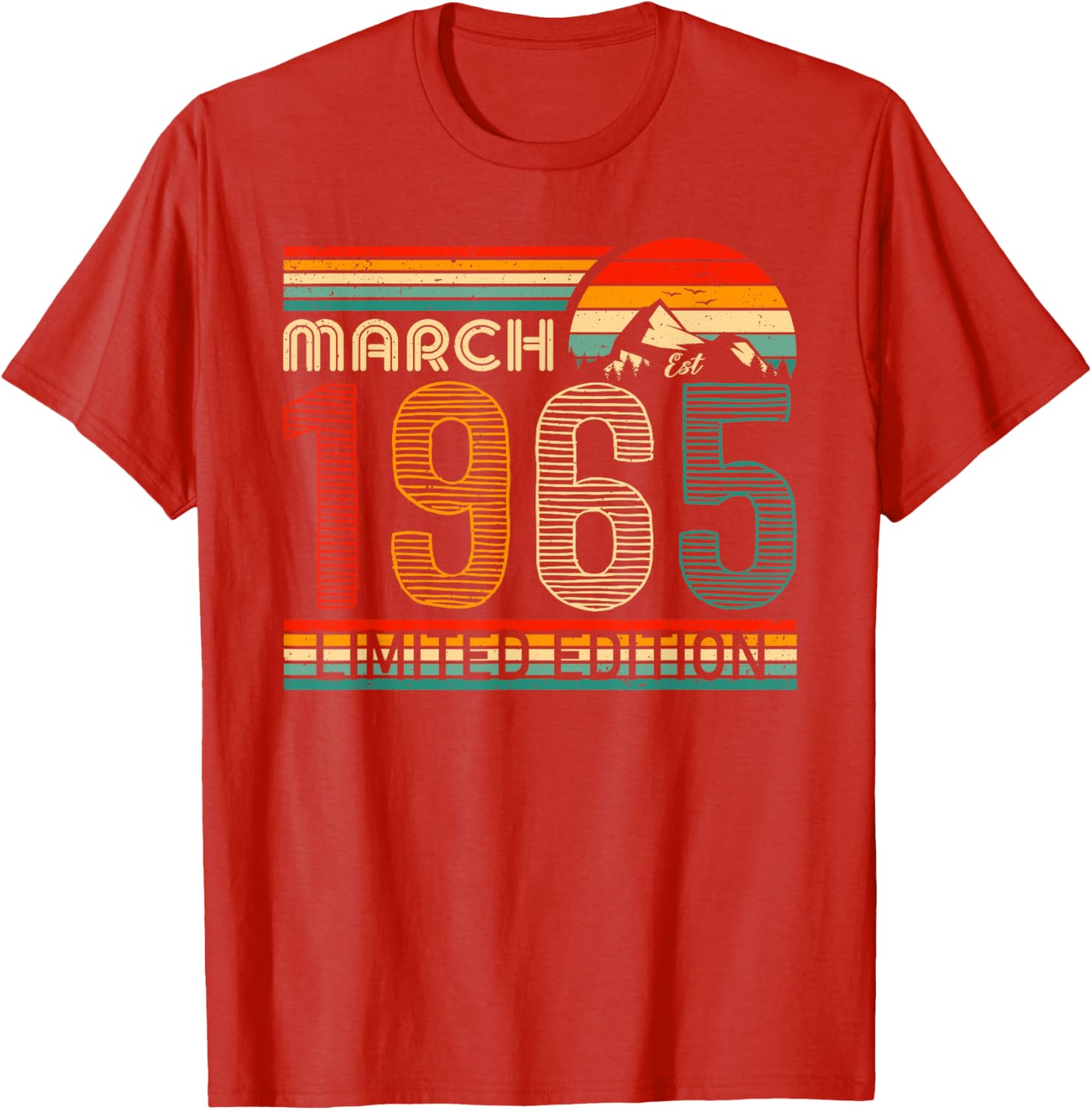 March 1965 Vintage Birthday T-Shirt Classic Design for Timeless Style - 2