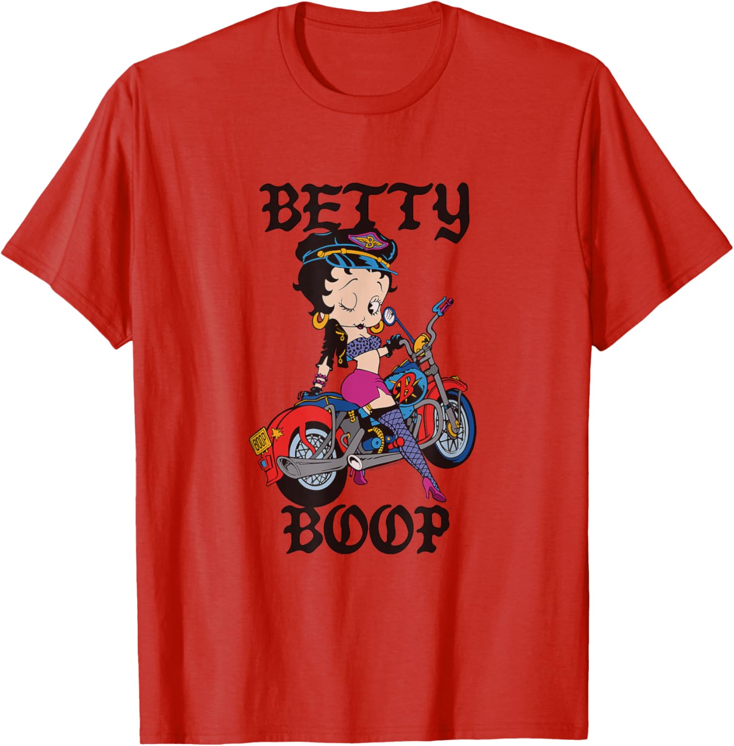 Betty Boop Vintage Biker Babe T-Shirt for Cool Retro Fashion Lovers - 14