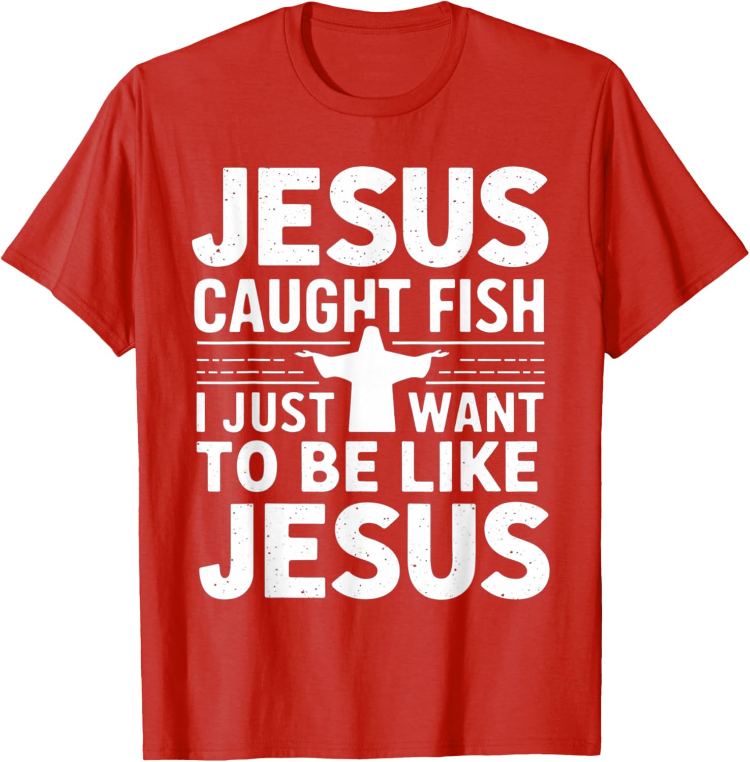 Catch Fish with Faith - Jesus Caught Fish T-Shirt for Christian Anglers - 6