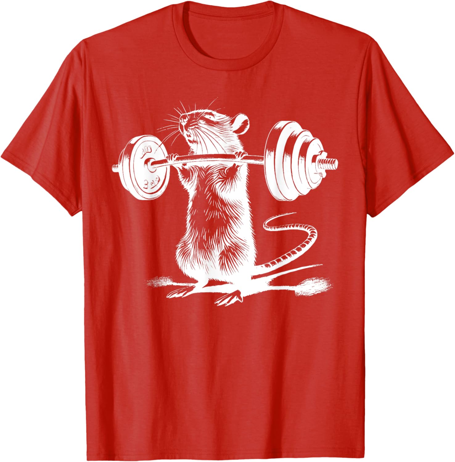 Retro Gym Rat Fitness T-Shirt for Bodybuilding and Weight Lifting Fans - 11