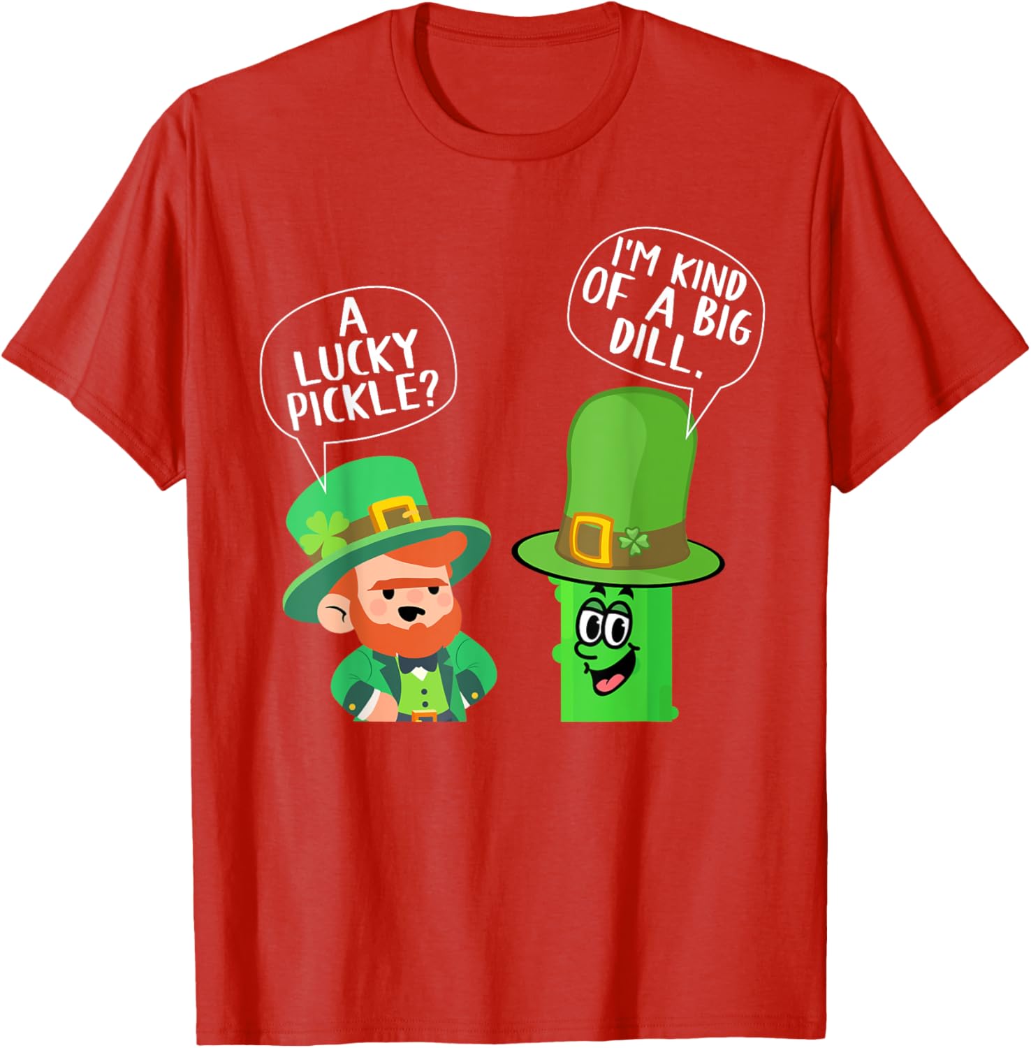 Happy St. Patrick's Day Leprechaun Pickle Joke Humor T-Shirt for Fun - 8