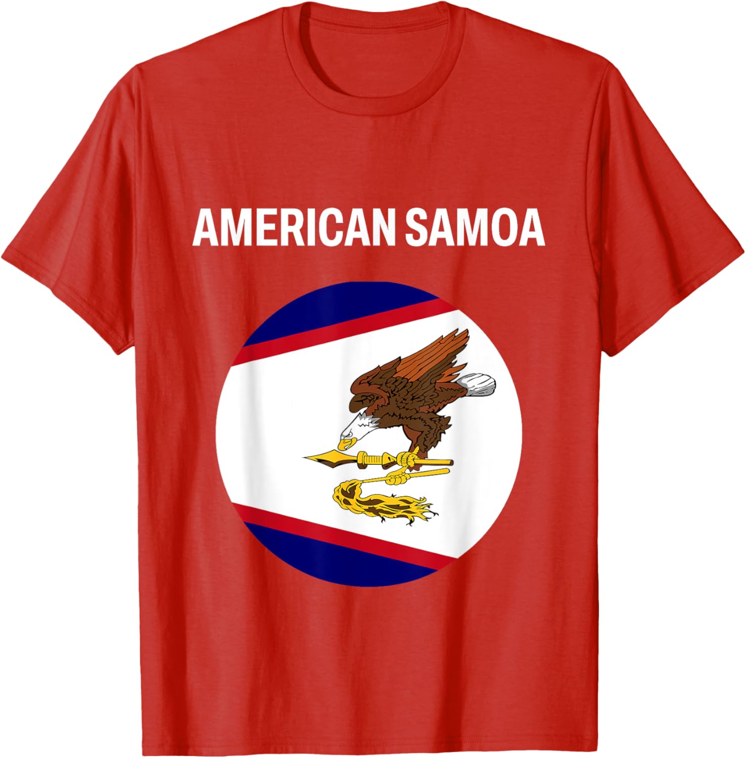 American Samoa Flag Modern T-Shirt for Stylish Casual Wear - 1