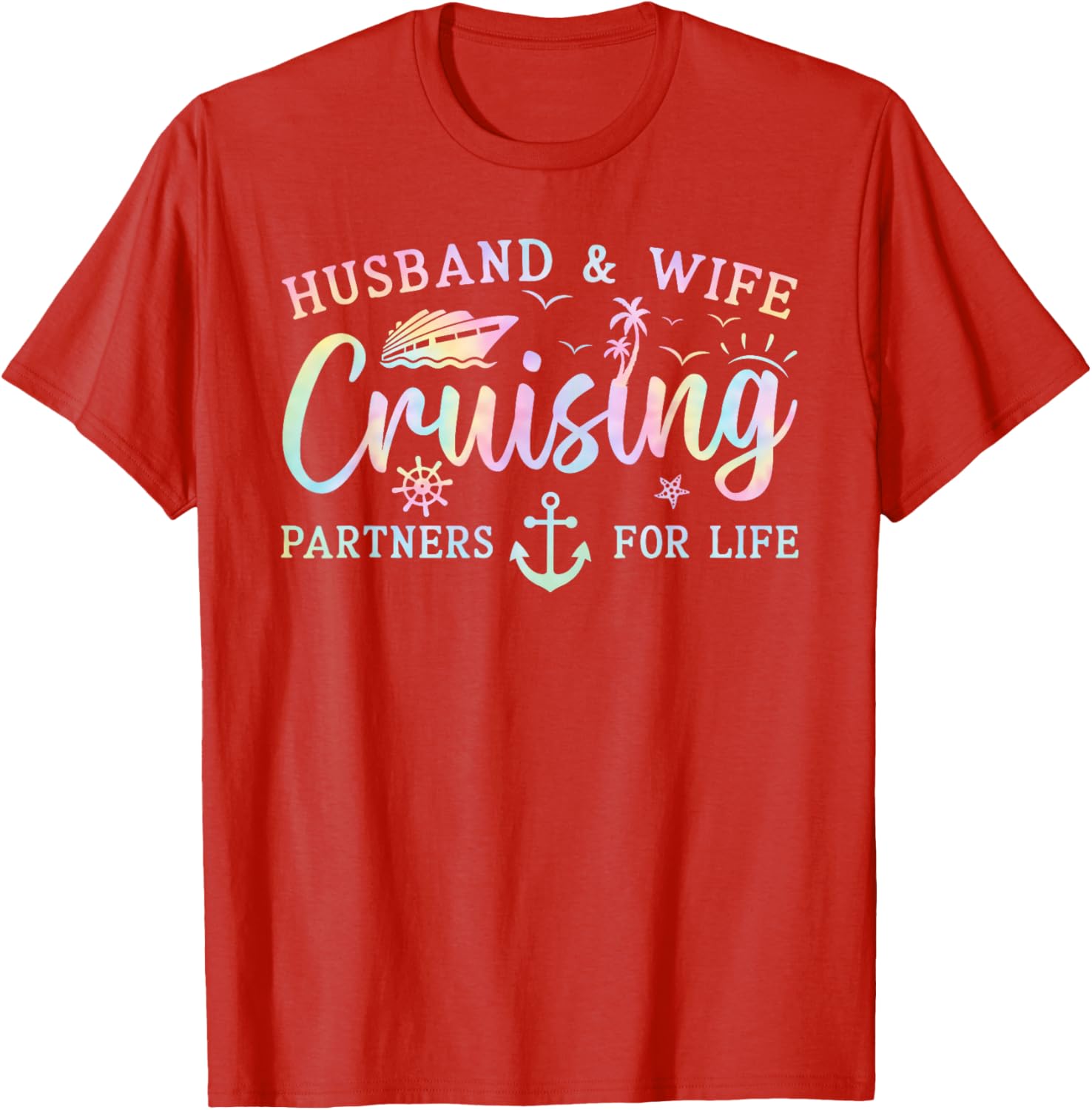 Matching Husband and Wife Cruise T-Shirt 2025 for Couples Adventure - 6
