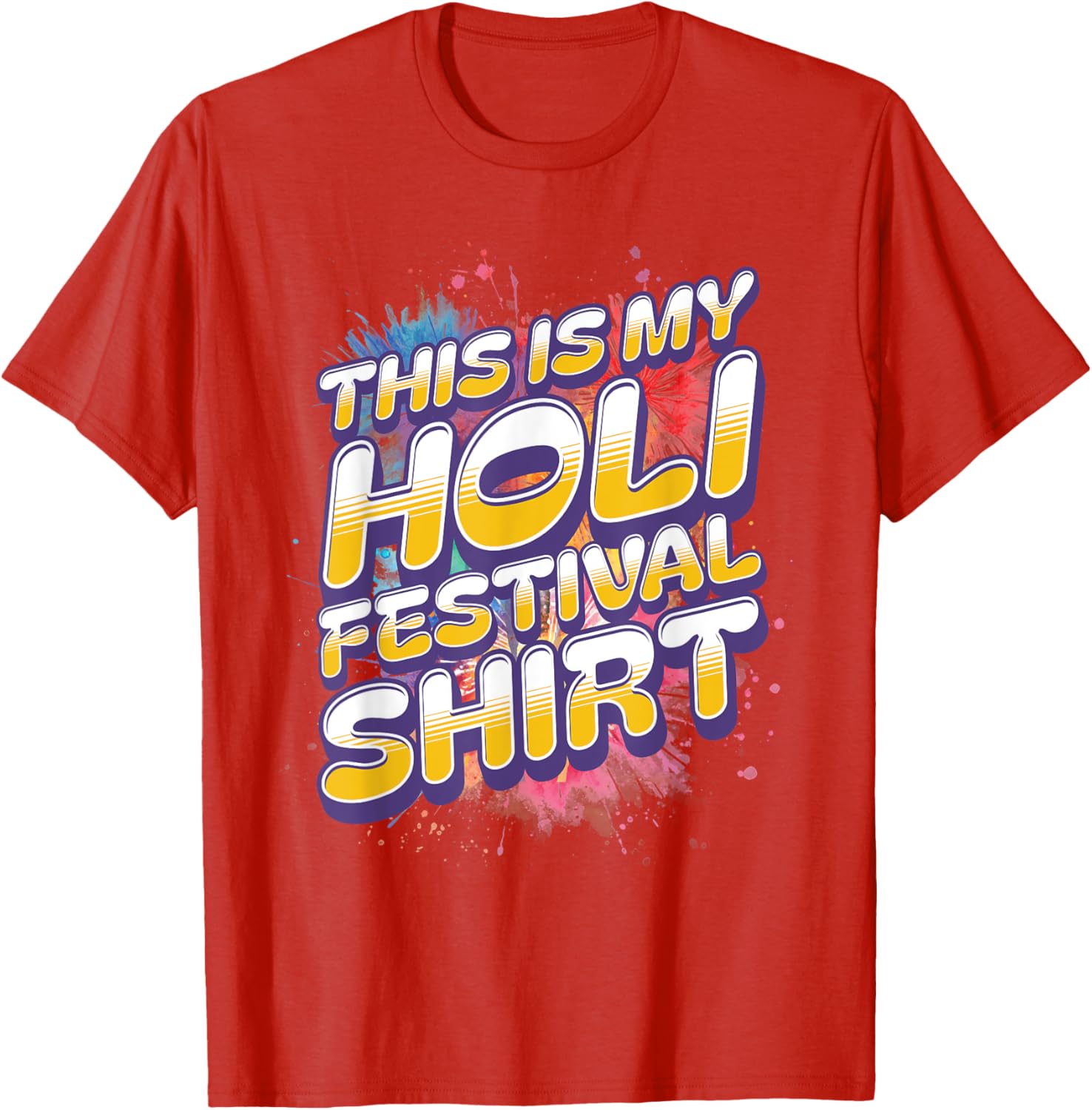 Colorful Holi Festival Shirt for Men and Women - Celebrate in Style - 11