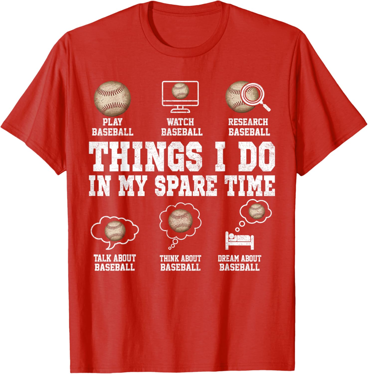 Funny Baseball Player T-Shirt for Fans Perfect for Spare Time Fun - 2