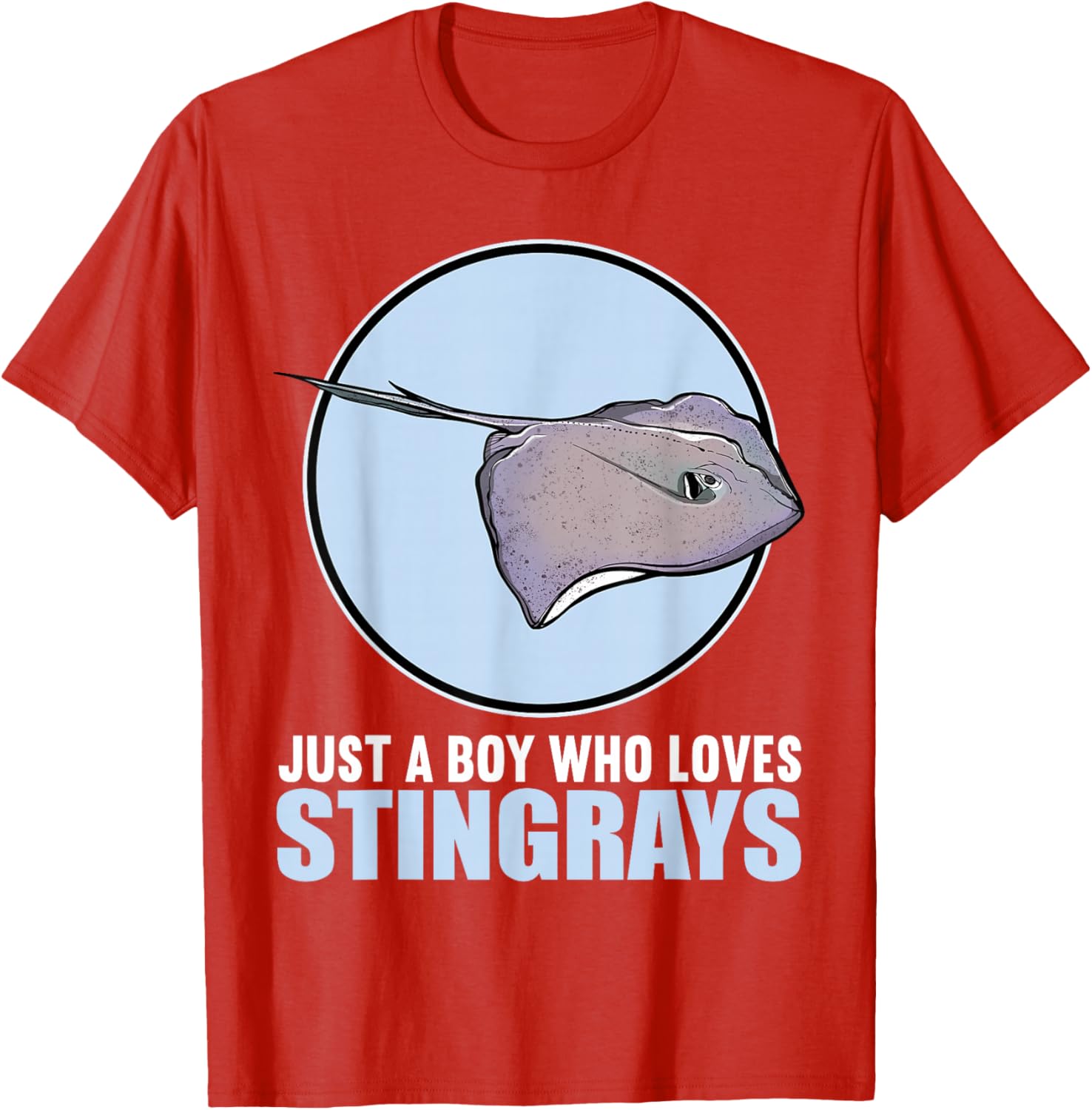 Just a Boy Who Loves Stingrays Cute Stingray T-Shirt for Kids - 12