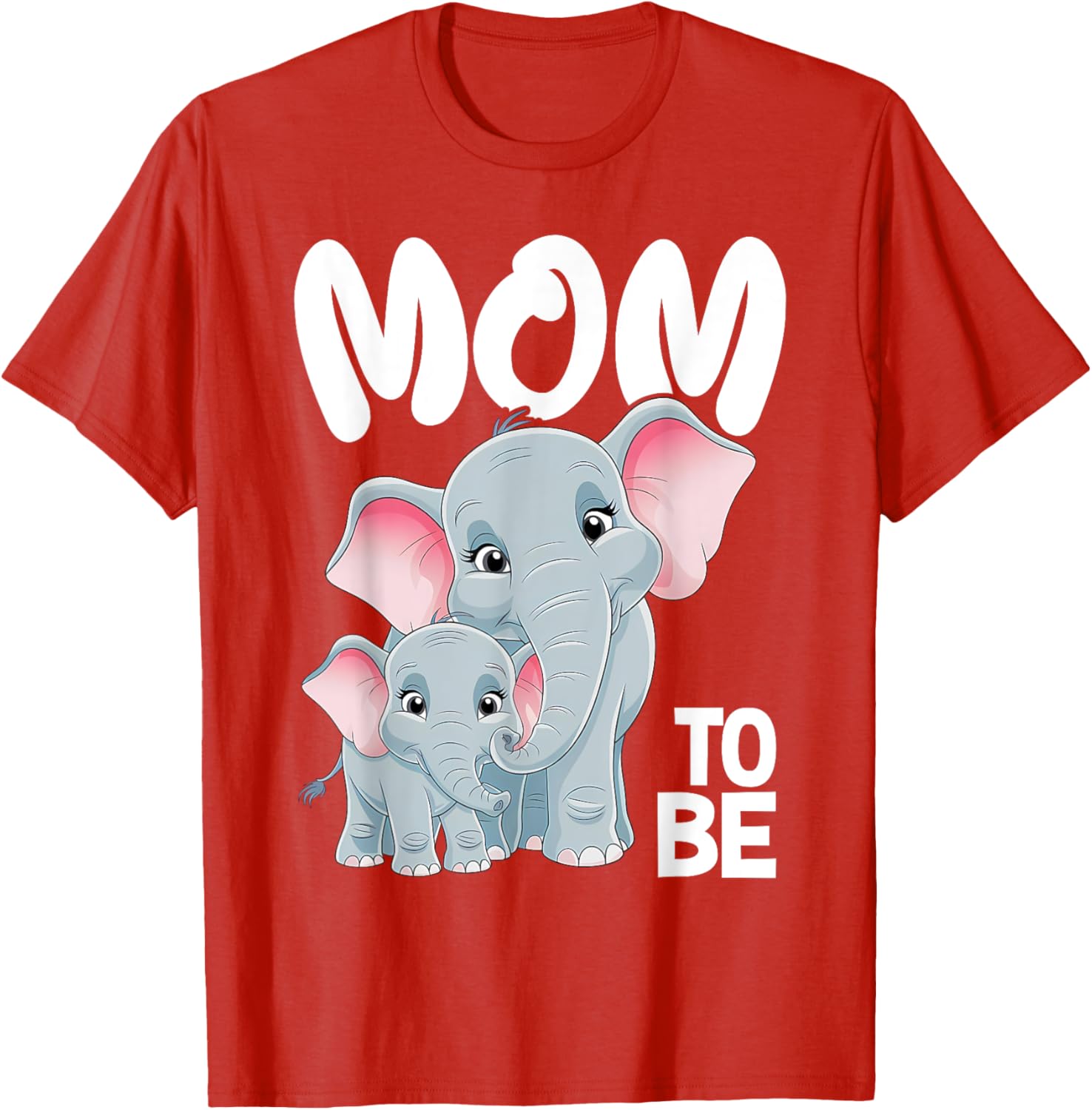 Soon Mom to Be Elephants Baby Shower Gender Reveal T-Shirt for Women - 12