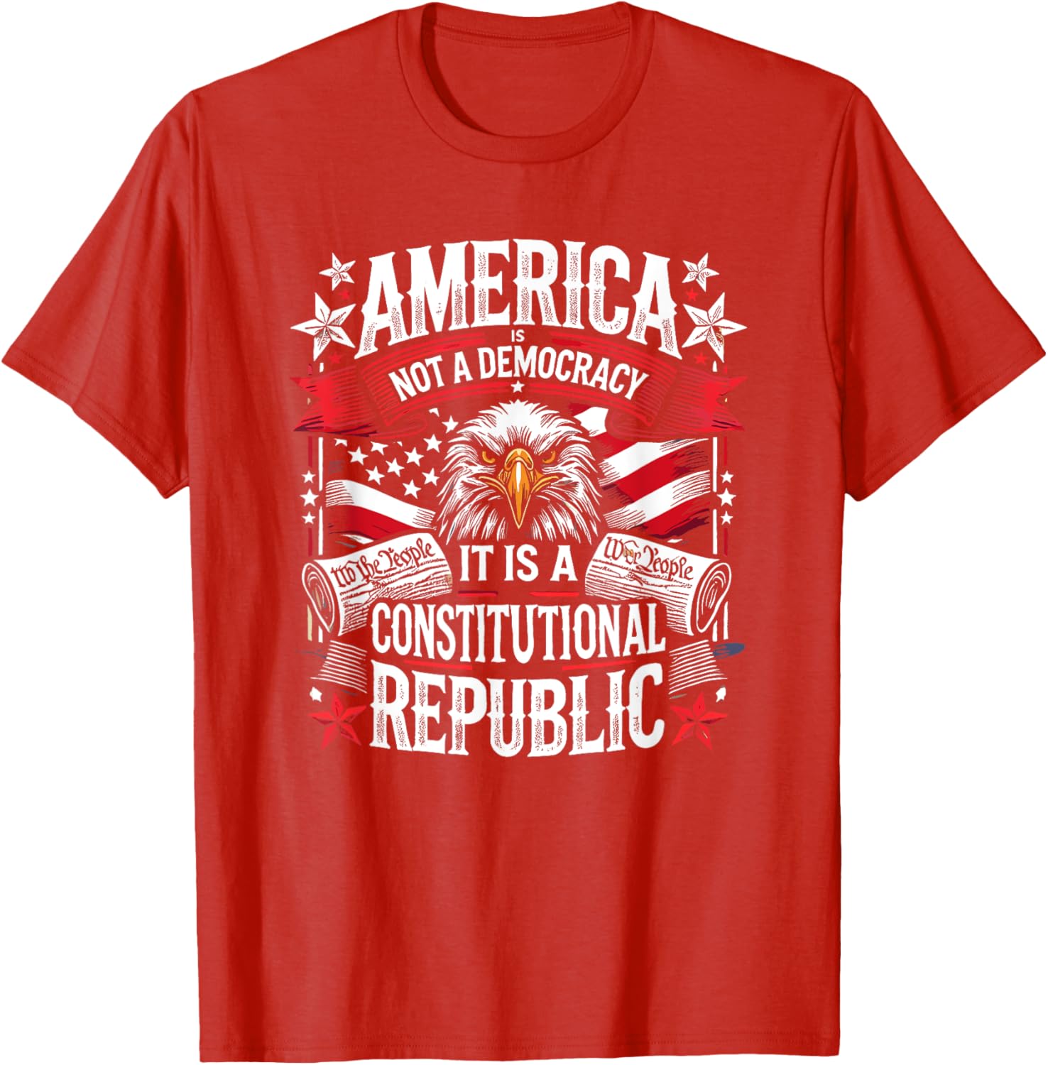 America Is Not A Democracy Constitutional Republic T-Shirt for Freedom Lovers - 13