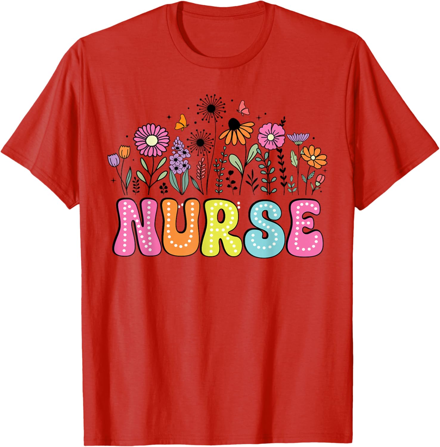 Groovy Nurse Wildflower Floral T-Shirt for Happy Nurse Week 2026 - 16