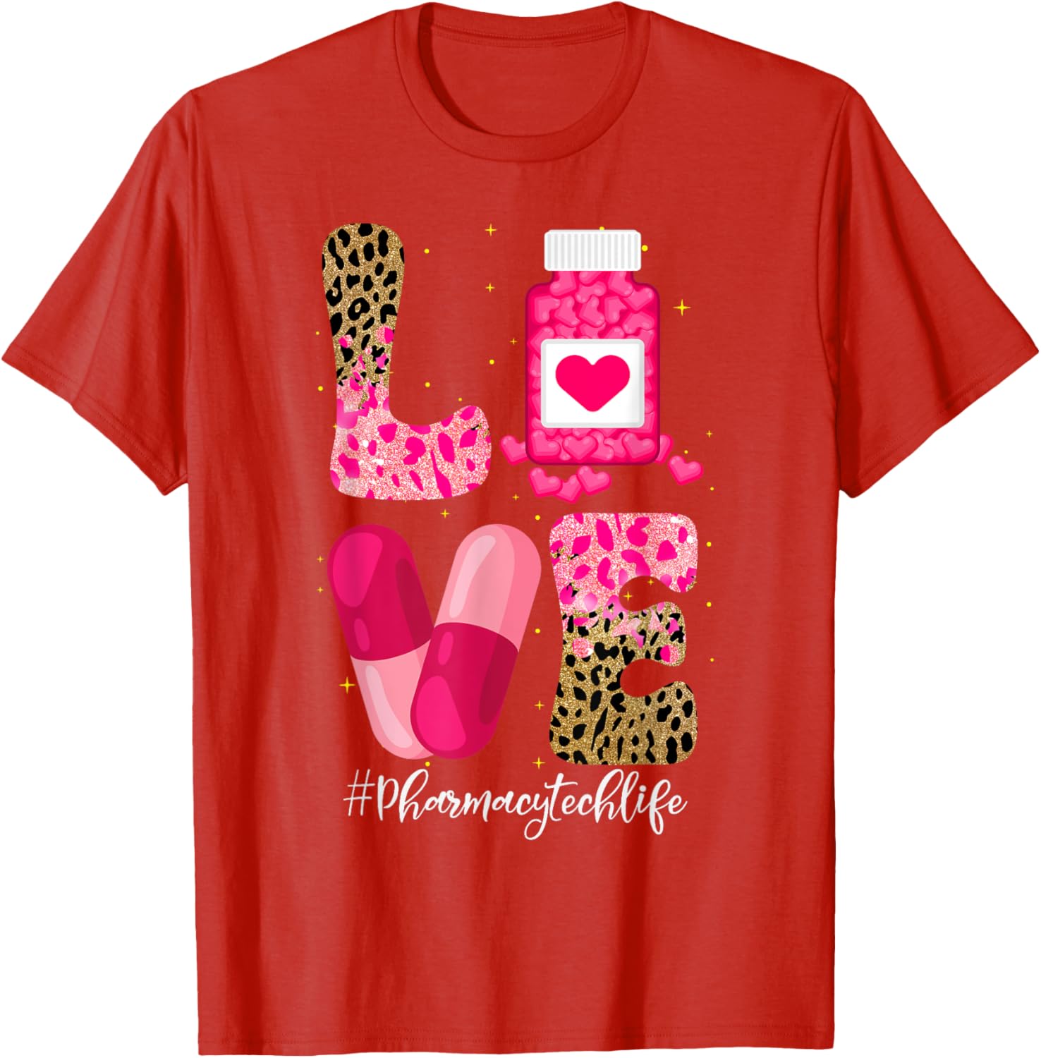 Love Pharmacy Tech Life T-Shirt for Pharmacy Technicians and Medicine Lovers - 10