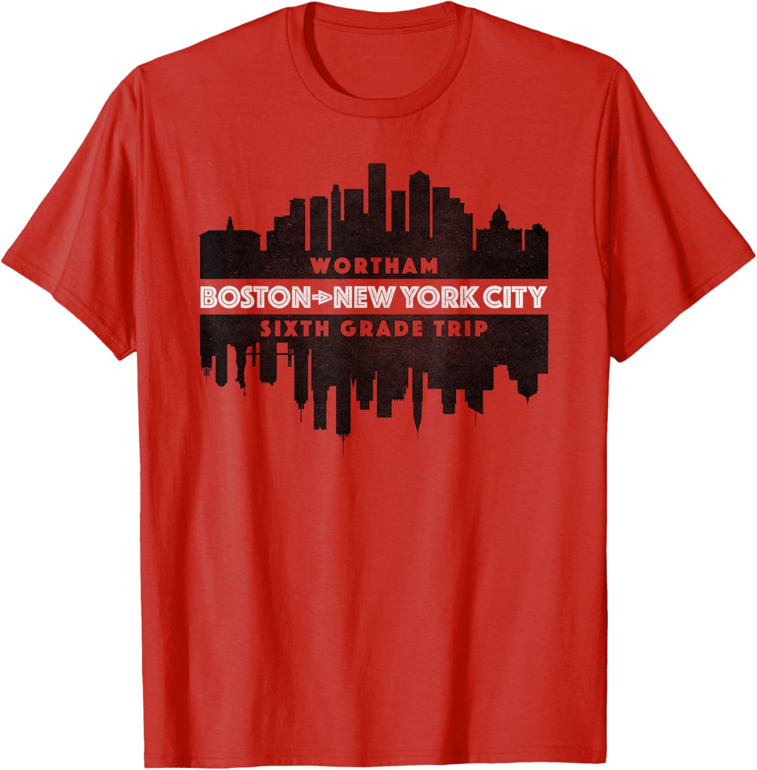 WORTHAM Sixth Grade Trip T-Shirt for Fun School Adventures - 1