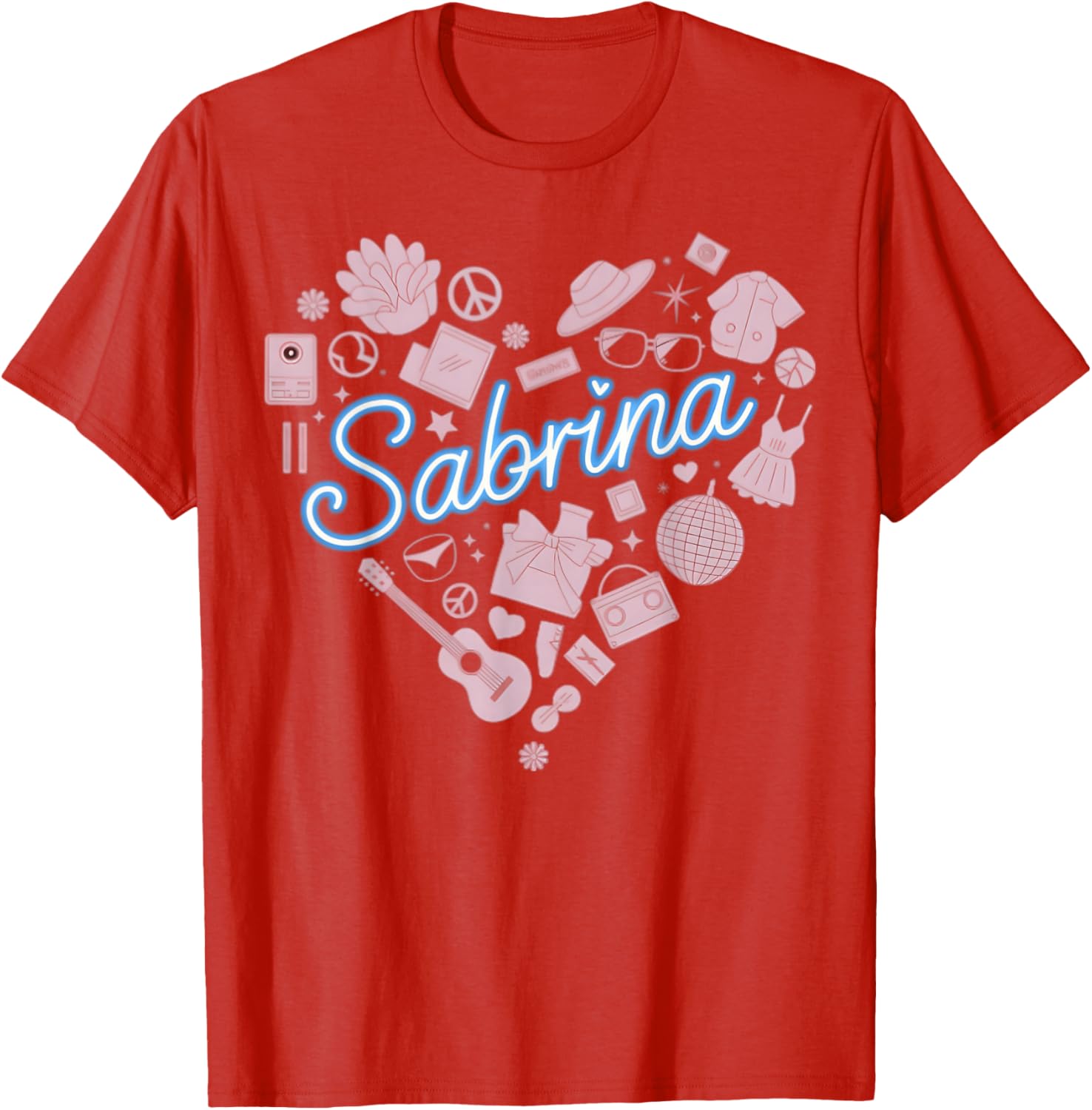 Personalized Girl Retro Sabrina Heart T-Shirt for Stylish Kids - 12