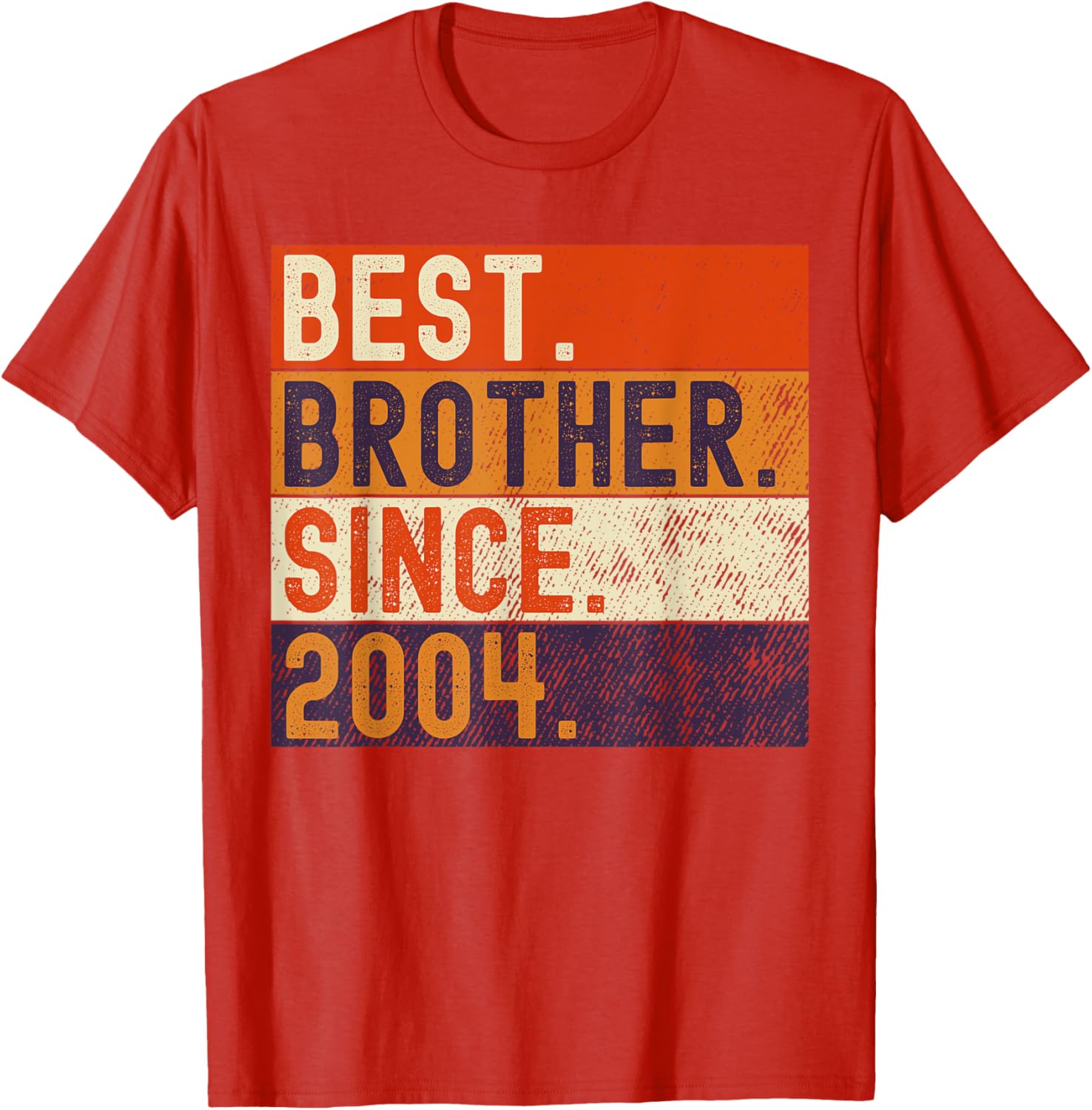 Vintage Best Brother Since 2004 Birthday T-Shirt for Family Celebrations - 6