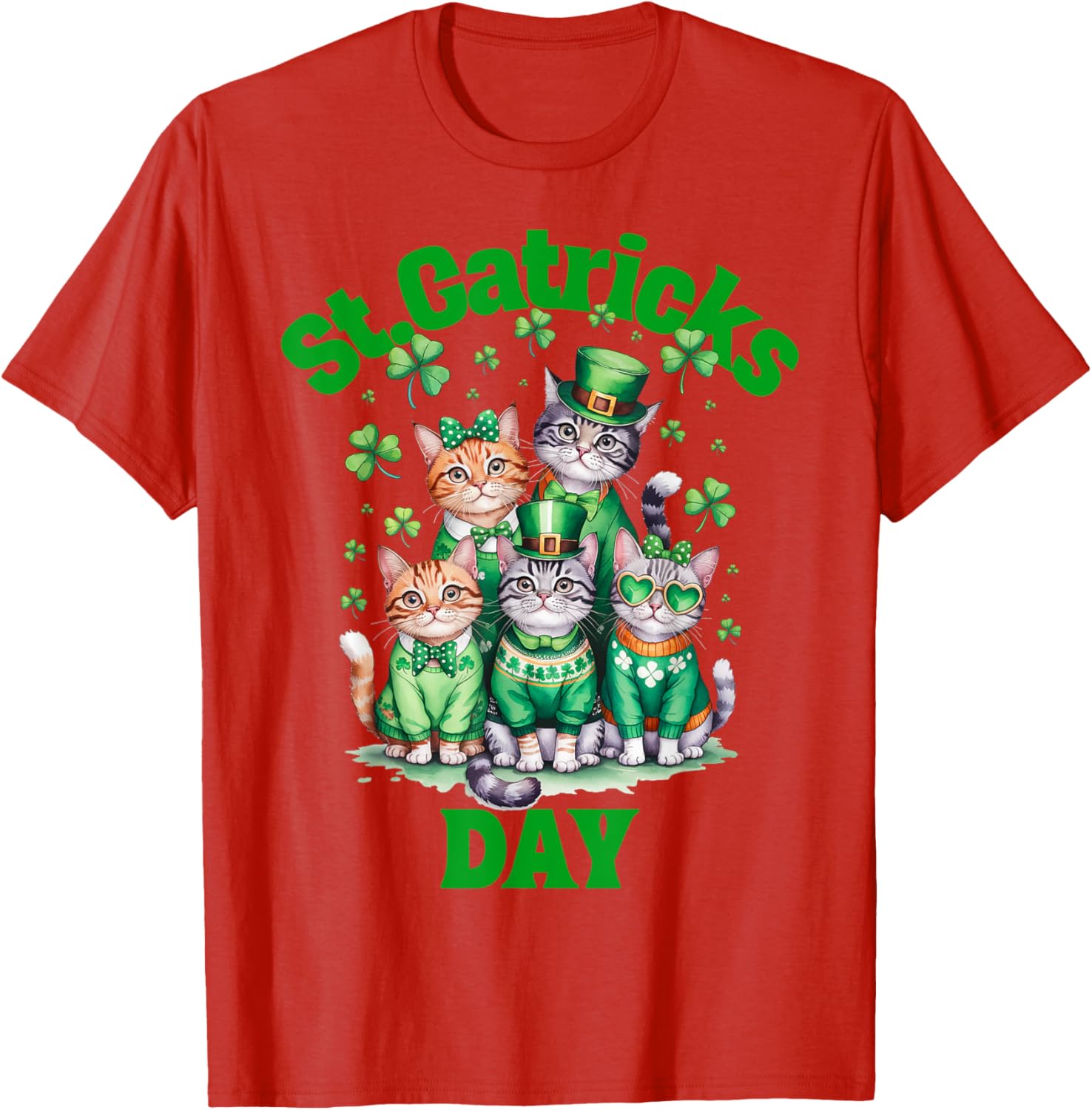 St Patricks Day Cats T-Shirt for Fun Saint Pattys Celebrations - 19