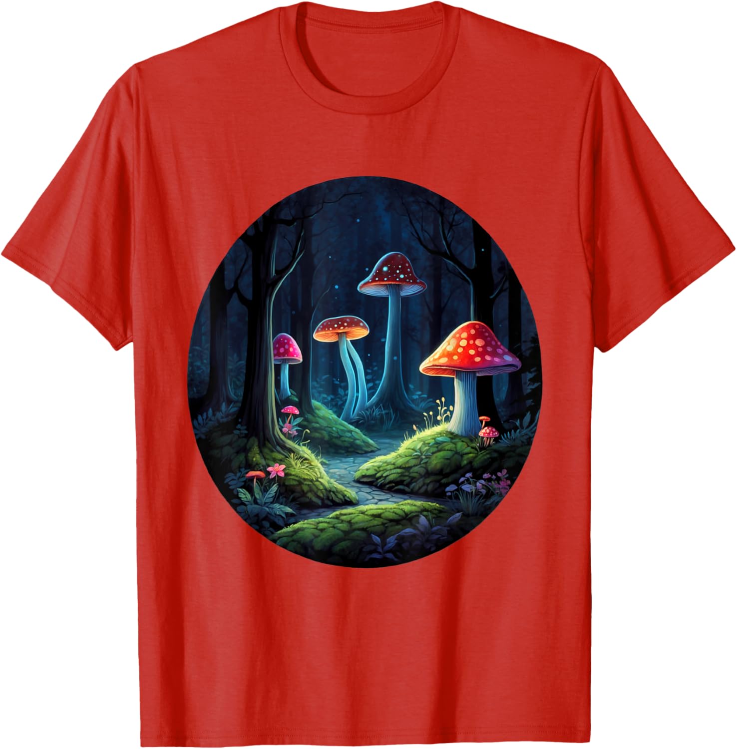 Magical Forest Mushrooms Kids T-Shirt | Whimsical Enchanting Design - 9