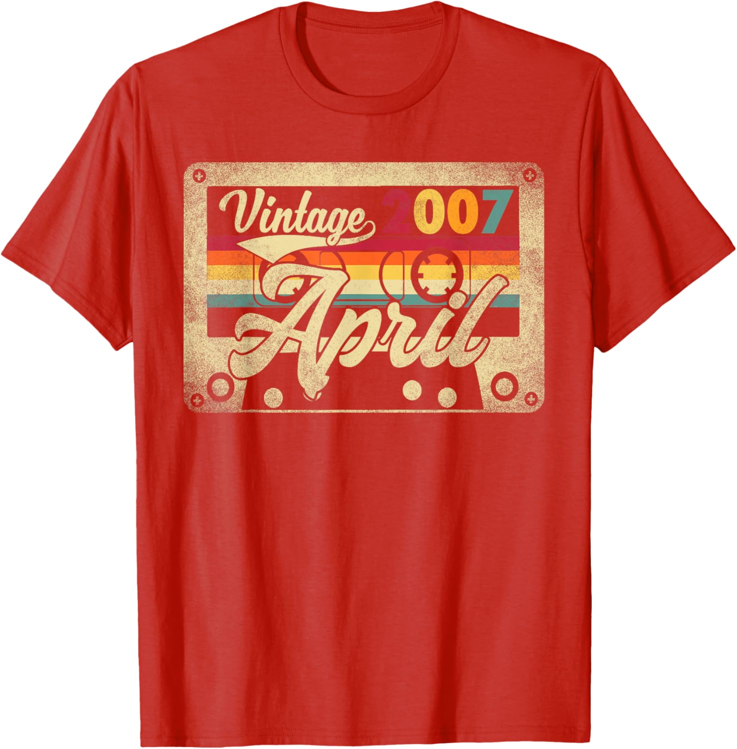 Funny Vintage April 2007 18th Birthday Retro T-Shirt for Celebration - 16