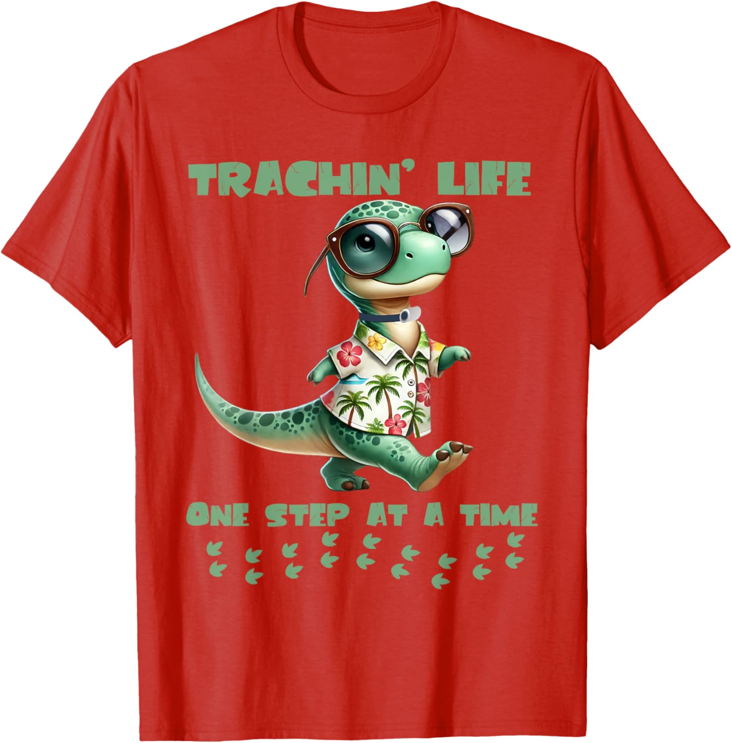 Trachin Life One Step at a Time Tracheostomy Awareness T-Shirt - 20