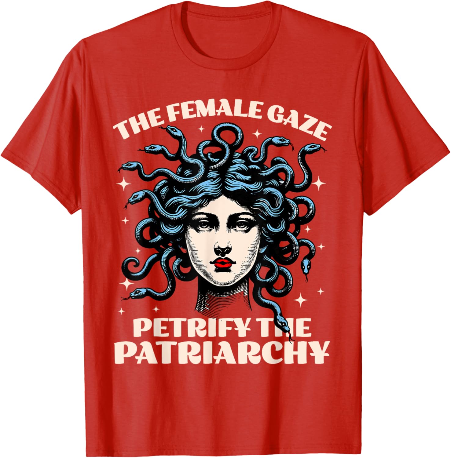 Funny Feminist Medusa T-Shirt - Petrify The Patriarchy Fashion Tee - 5