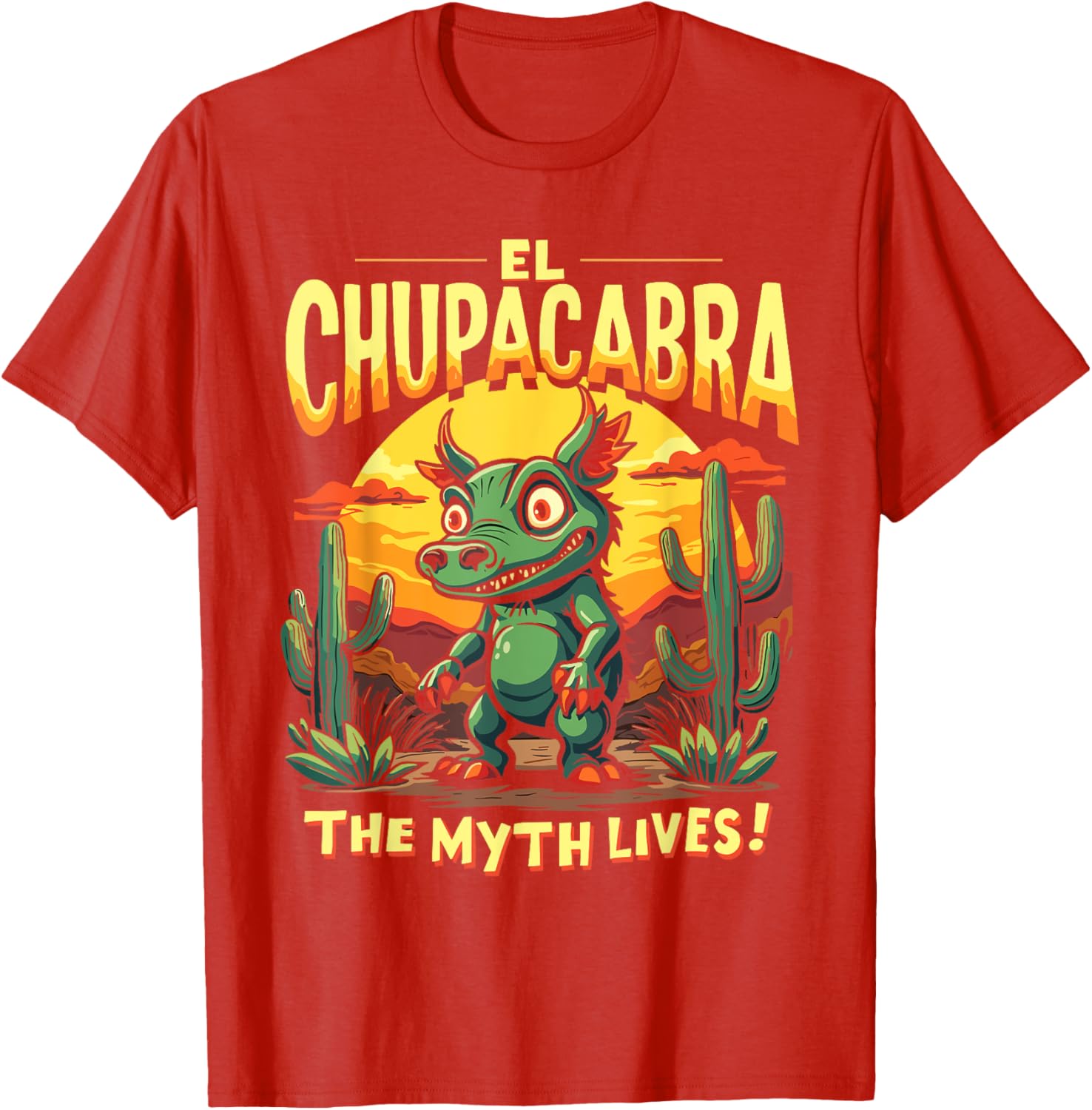 El Chupacabra Adventure T-Shirt for Myth Lovers and Vampire Fans - 1