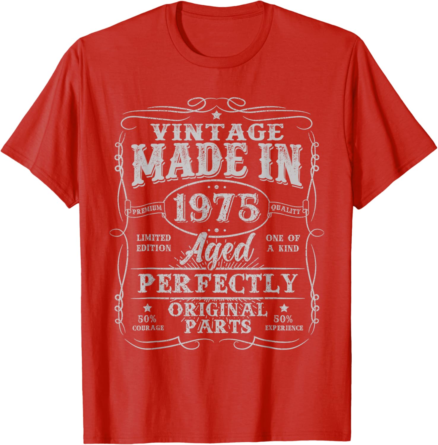 Vintage 50th Birthday T-Shirt for Men Made in 1975 Unique Gift - 4