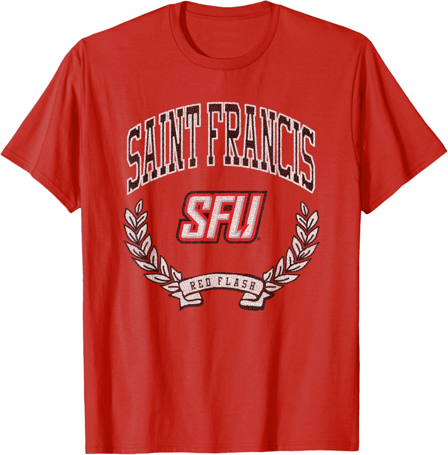 Saint Francis Red Flash Victory Vintage T-Shirt for Sports Fans - 1