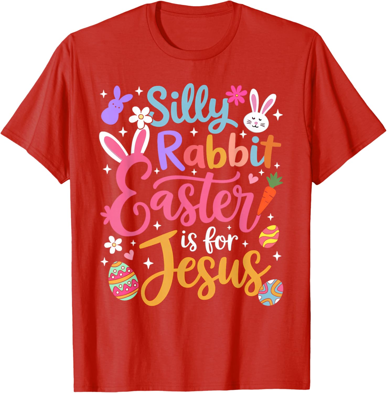 Silly Rabbit Easter Is For Jesus Christian T-Shirt for Faithful Celebrations - 6