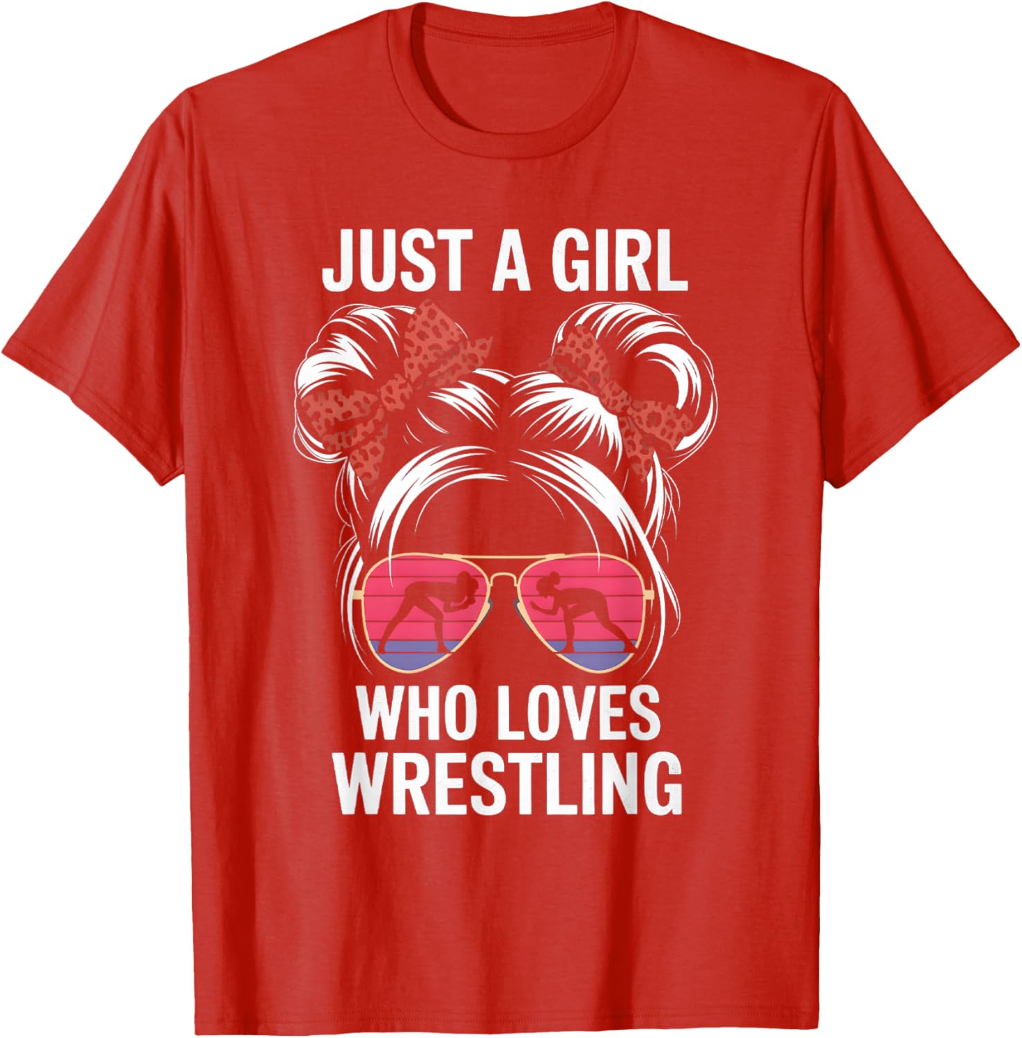 Just a Girl Who Loves Wrestling T-Shirt for Girls - Perfect Gift for Fans - 5