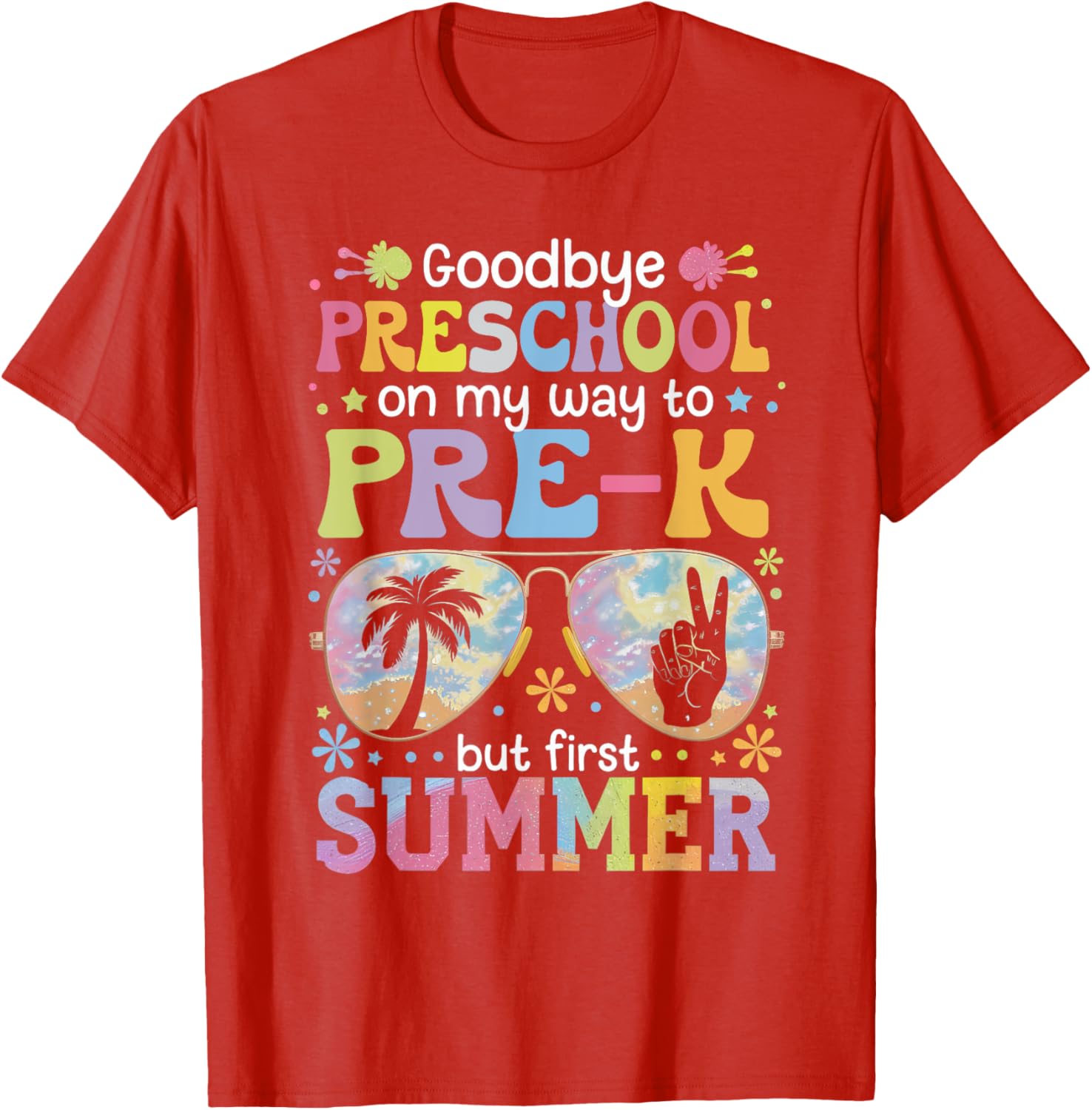 Goodbye Preschool Pre-K Last Day of School Fun T-Shirt for Kids - 11
