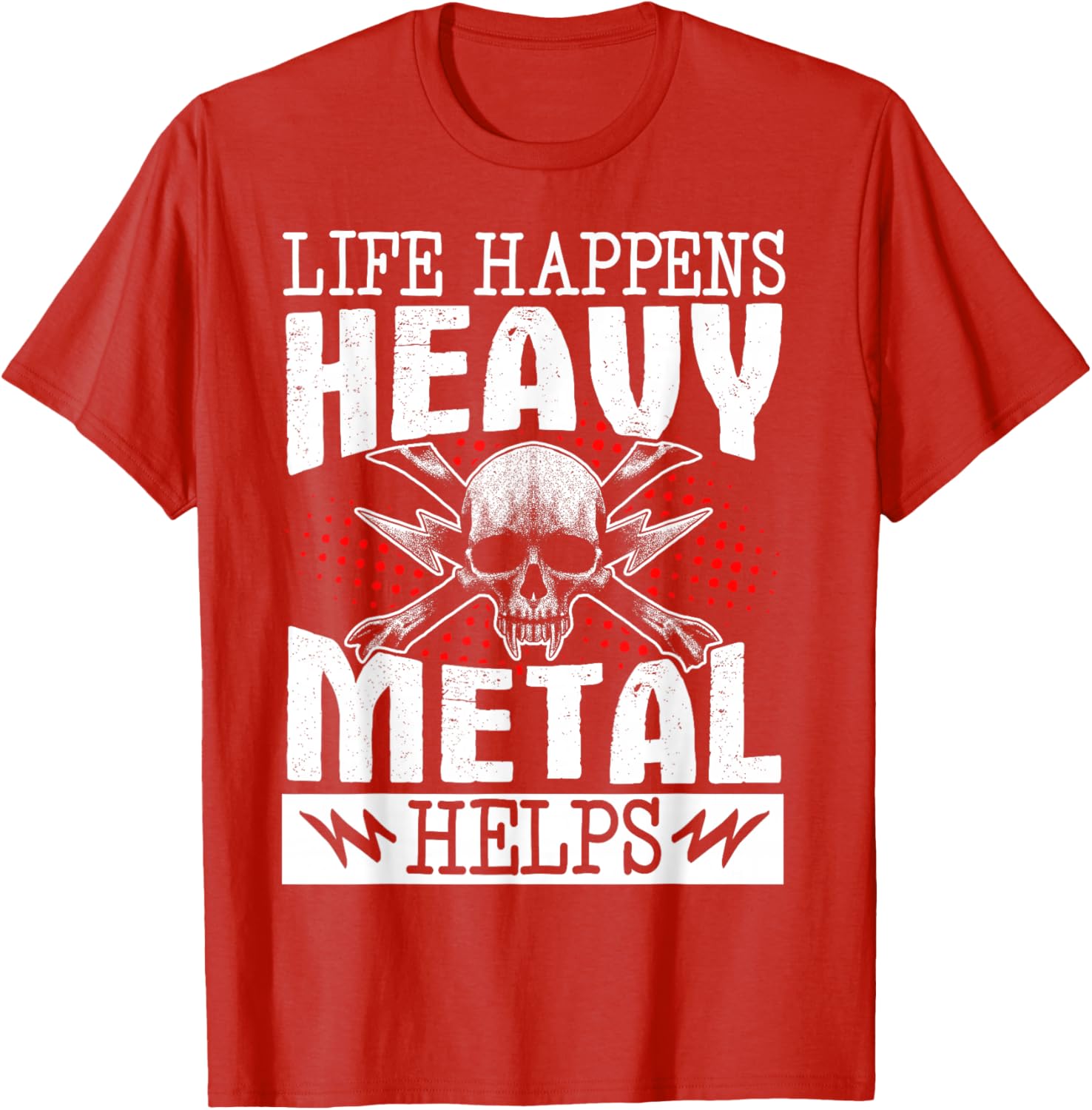 Heavy Metal Helps T-Shirt for Music Lovers - Fun Casual Wear - 8