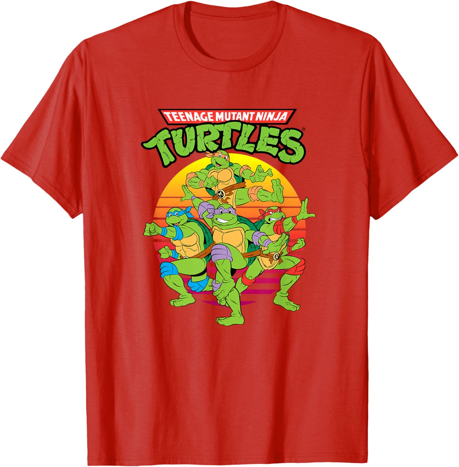 Teenage Mutant Ninja Turtles Group T-Shirt for Kids and Teens - 9