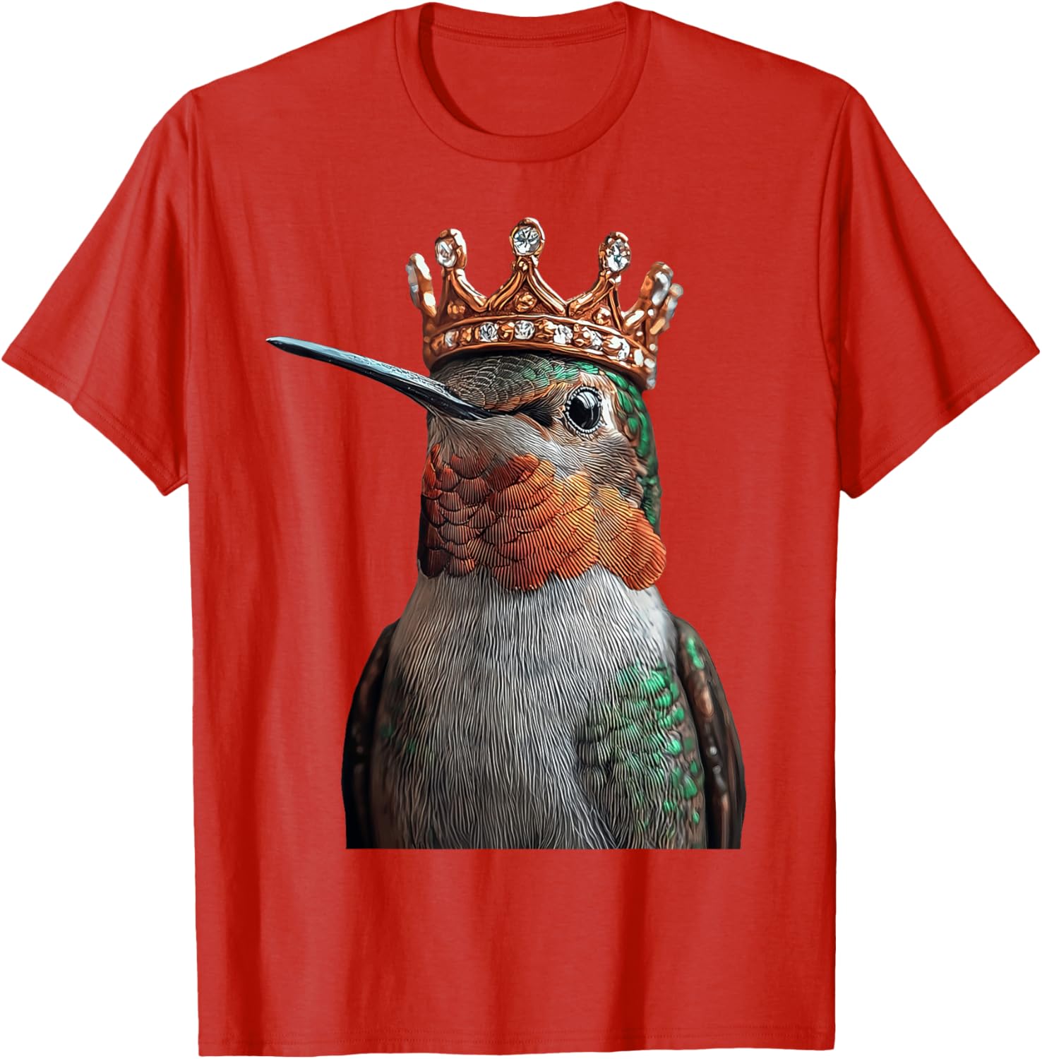 Hummingbird Crown T-Shirt for Nature Lovers - Stylish and Comfortable Design - 17
