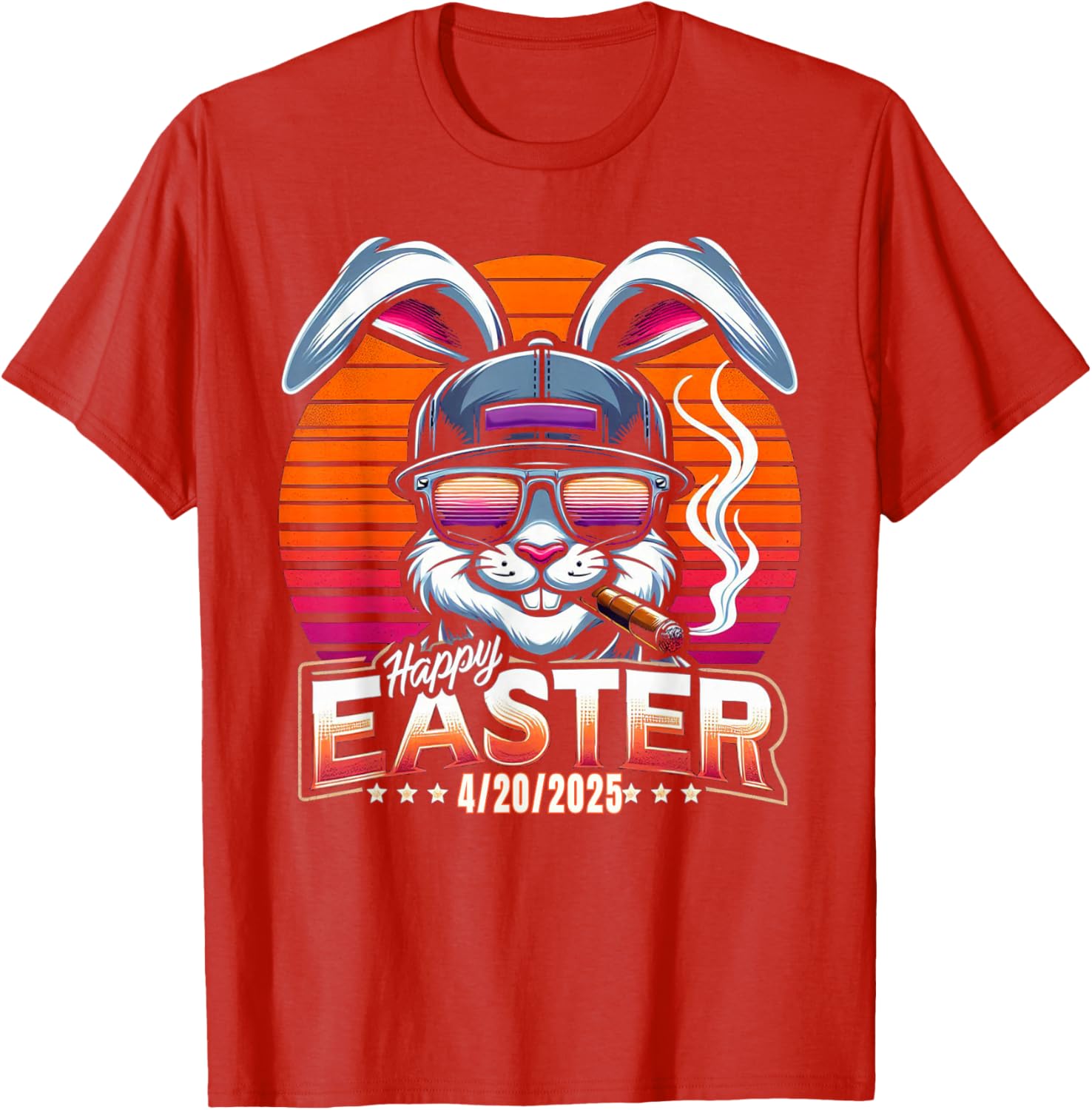 Funny Easter Bunny Marijuana T-Shirt for 420 Humor Lovers - 16