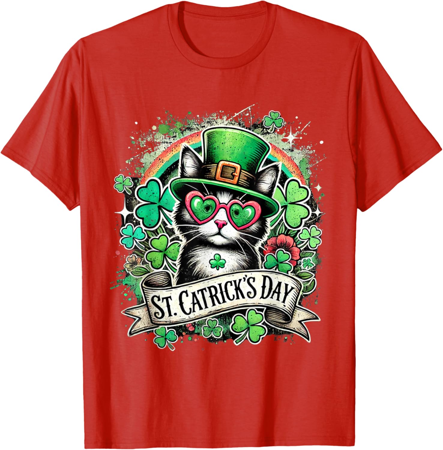 St Patricks Day Cats T-Shirt for Men, Women, and Kids - Fun Pet Tee - 5