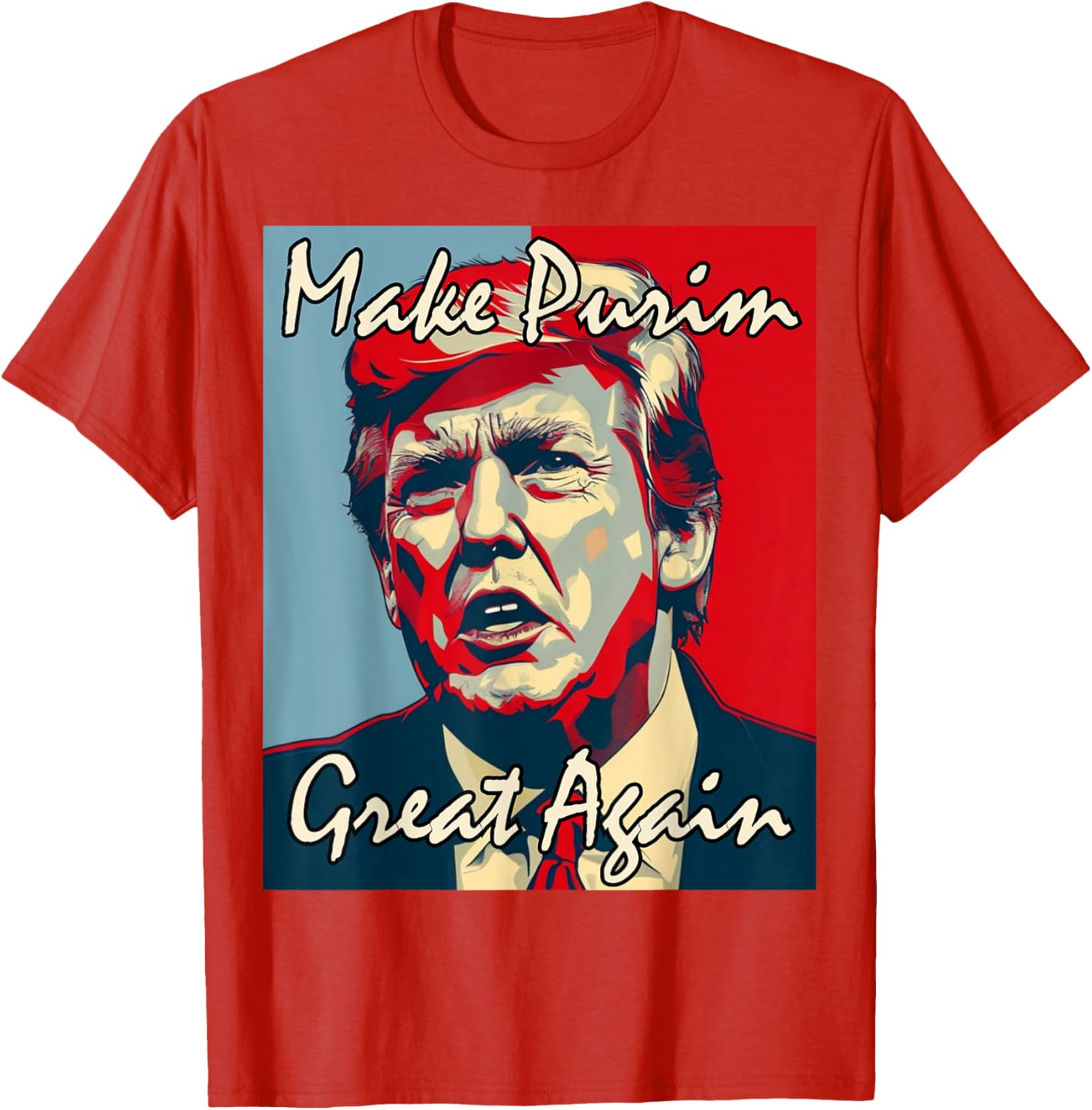 Make Purim Great Again Trump Costume T-Shirt for Festive Celebrations - 1